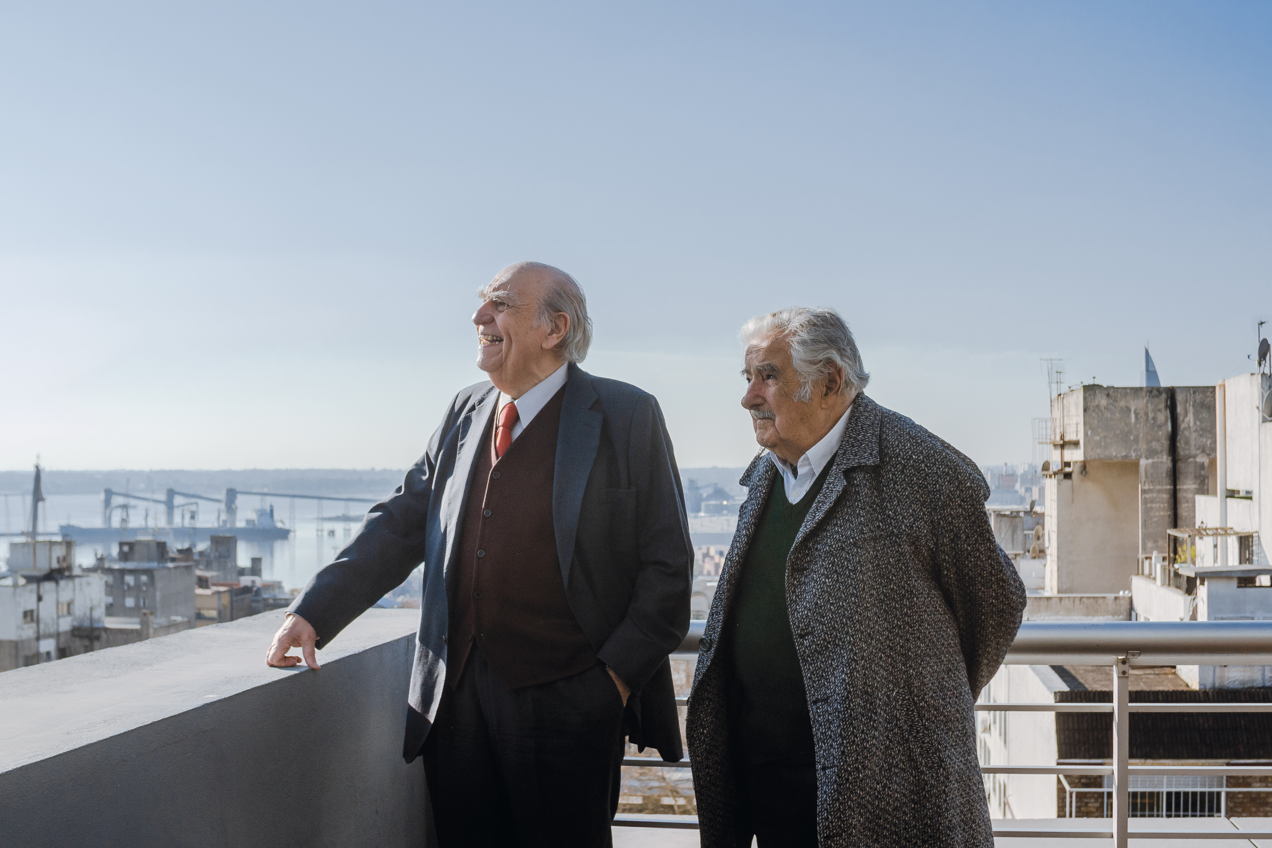 Julio María Sanguinetti y José Mujica