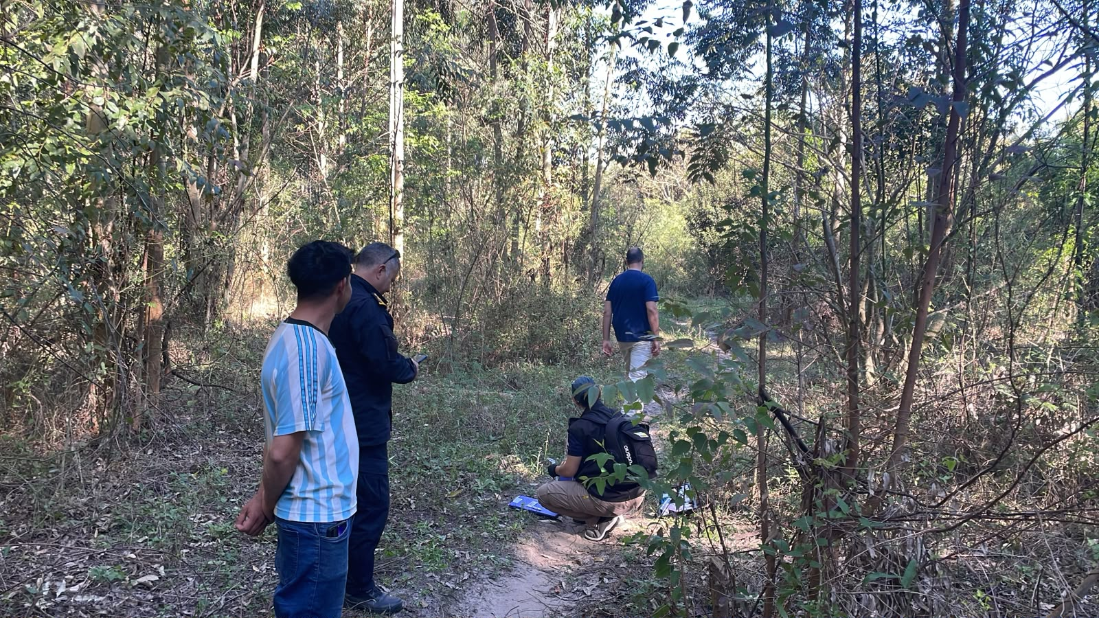 Zona forestal donde ocurrió el ataque