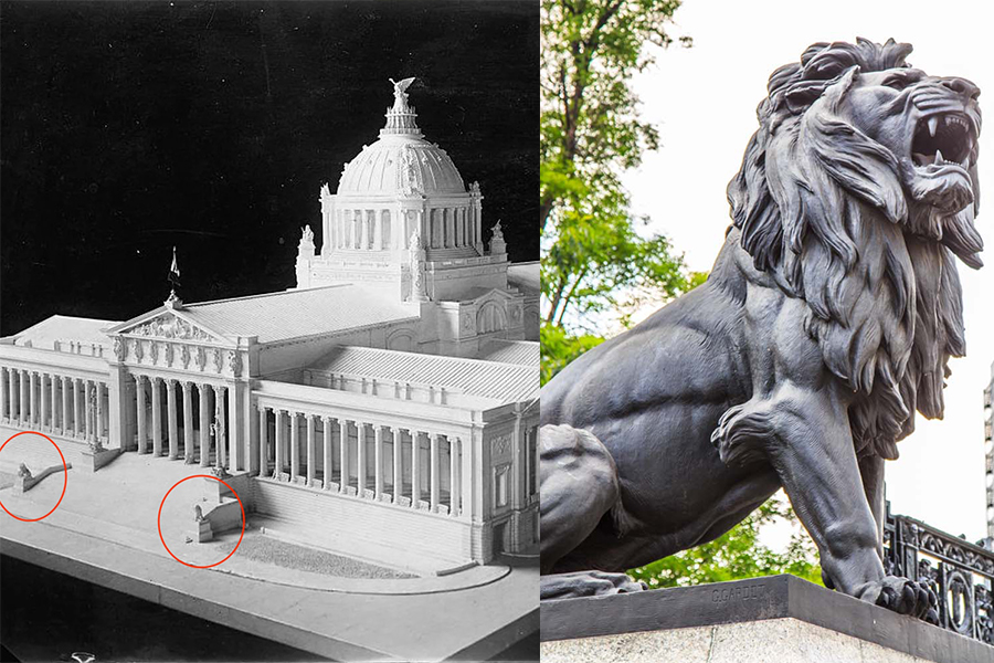 Dónde se encuentran las esculturas rescatadas del Palacio Legislativo que  quería construir Porfirio Díaz - Infobae