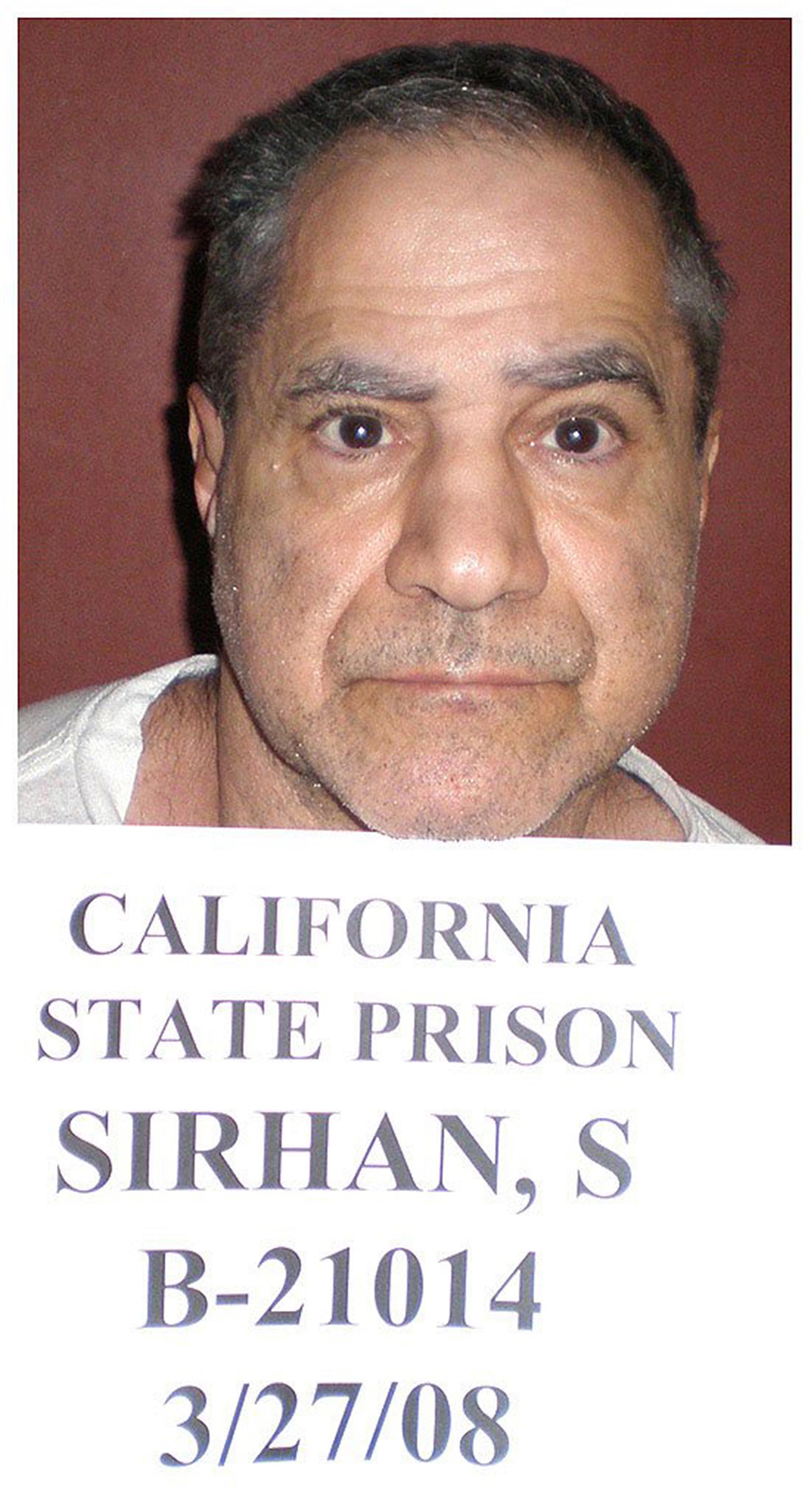 Sirhan Sirhan  en una foto de la prisión en 2008 (Bureau of Prisons/Getty Images)