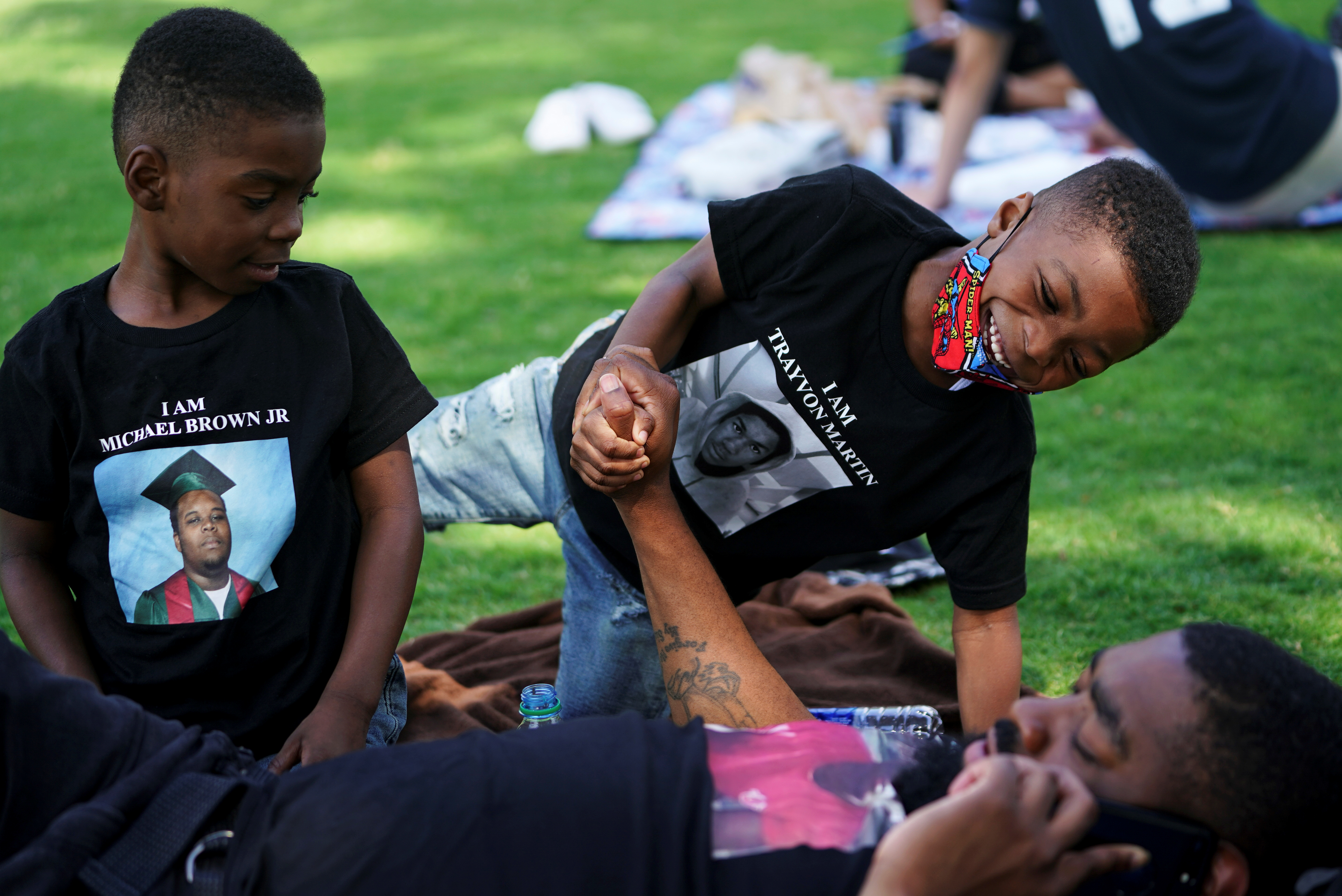 Familias participaron de las conmemoraciones por Juneteenth en Atlanta, Georgia REUTERS/Elijah Nouvelage