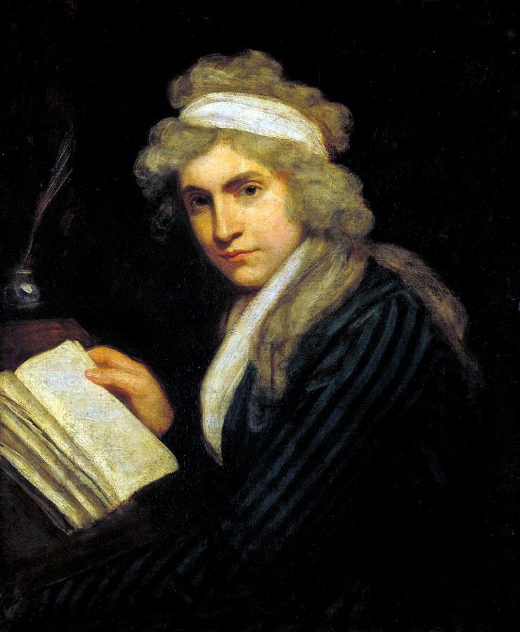 Retrato de Mary Wollstonecraft por John Opie, 1790. Tate Britain / Wikimedia Commons