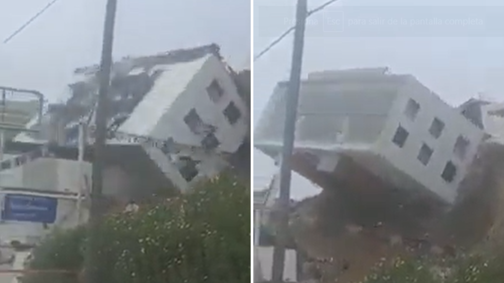 Colapsó Segundo Edificio Construido Al Lado De Un Barranco En Tijuana Así Fue El Impactante 7655