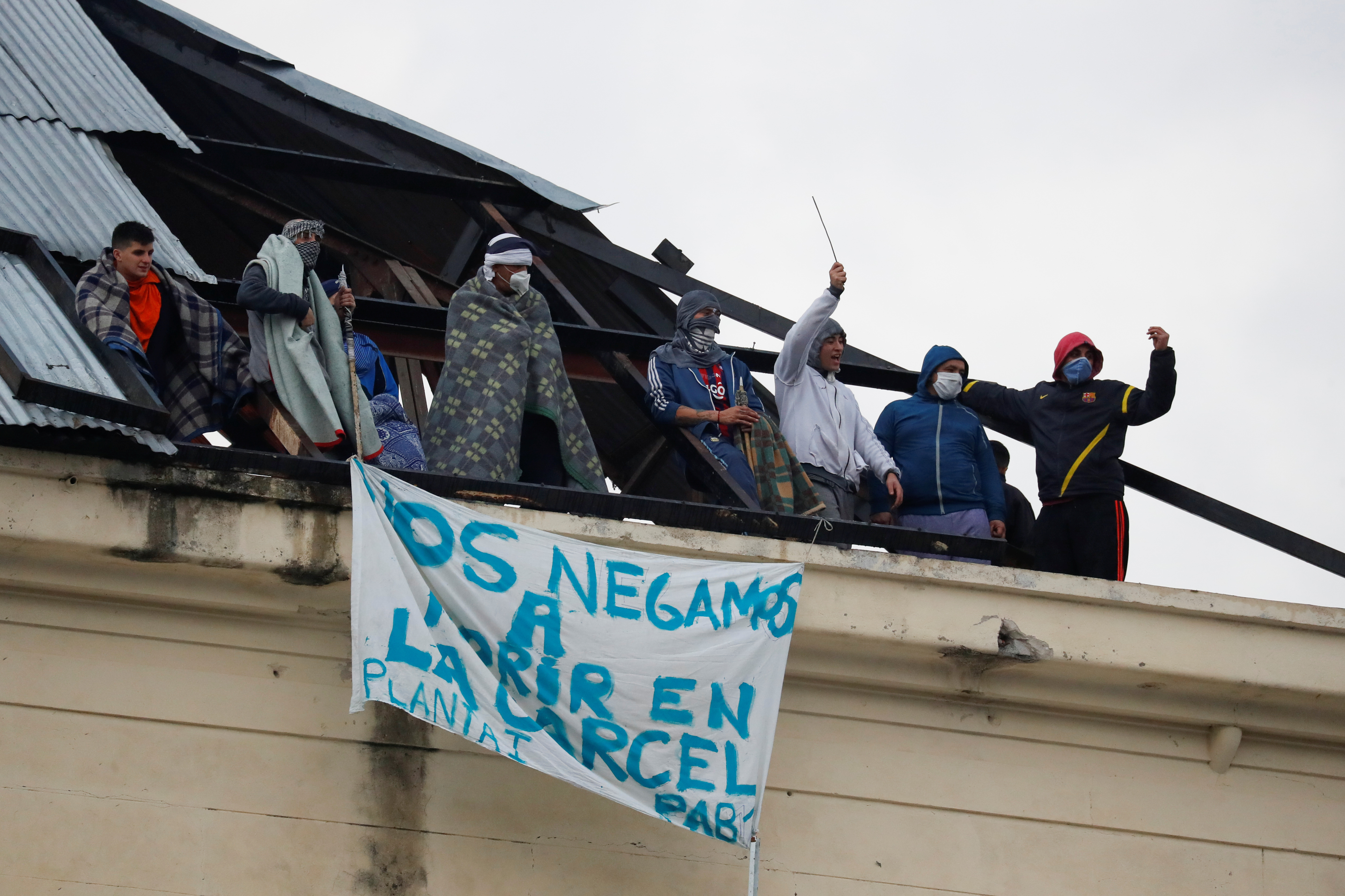 El último motín en la cárcel de Devoto (REUTERS/Agustin Marcarian)