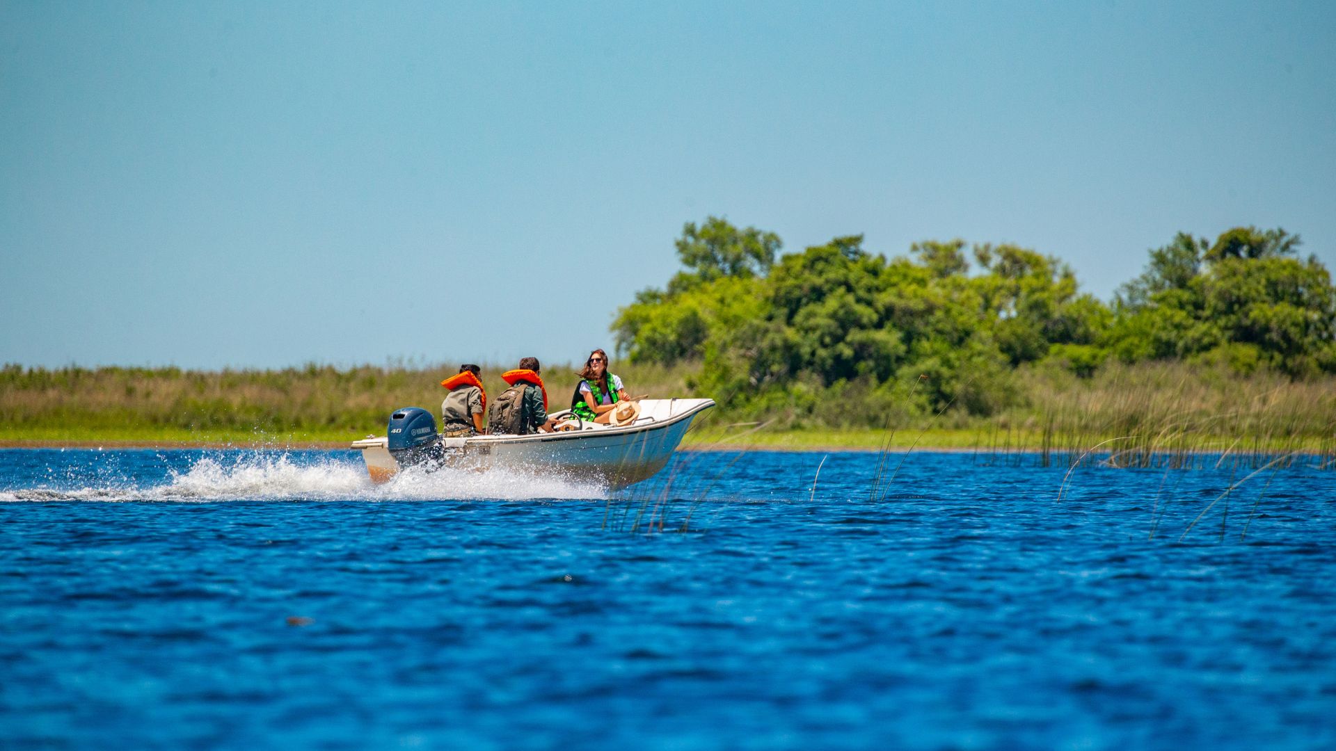 Los Esteros del Ibería, en Corrientes, uno de los sitios indicados para visitar en los carnavales de febrero (Crédito: Ministerio de Turismo y Deportes)