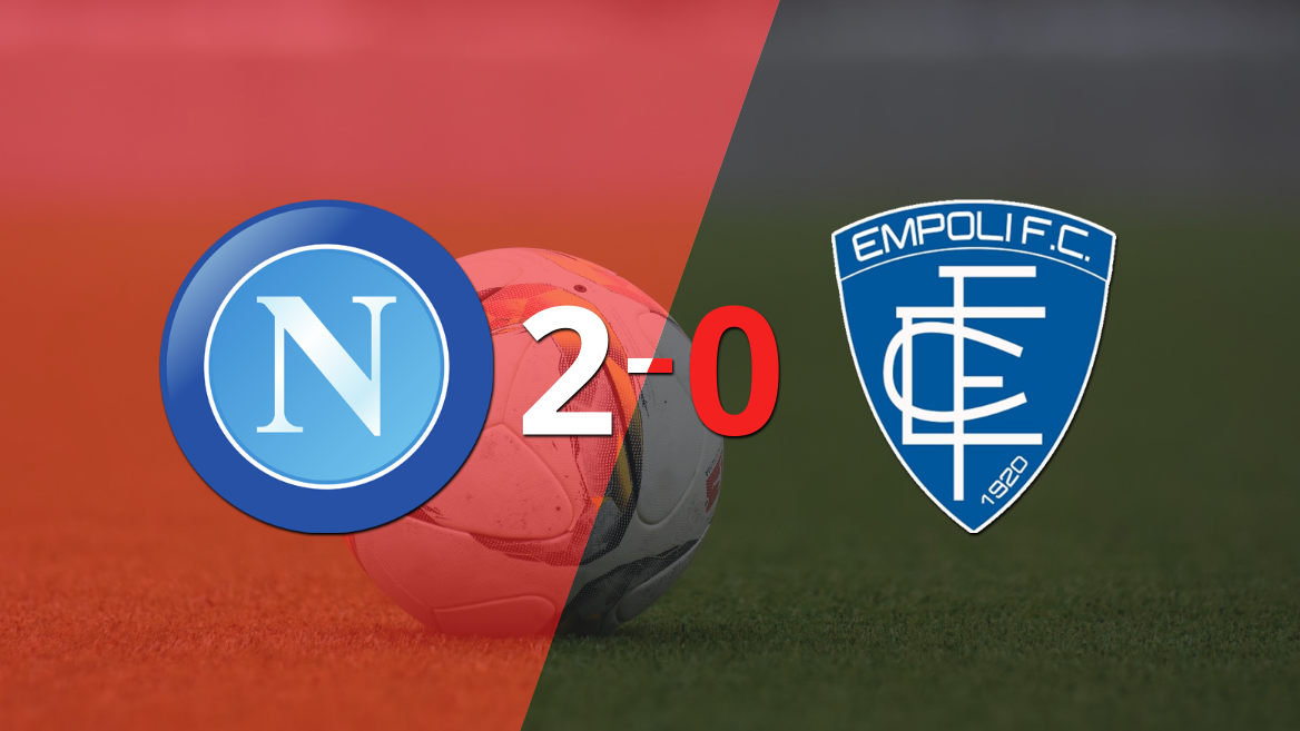 Napoli derrotó 2-0 en casa a Empoli