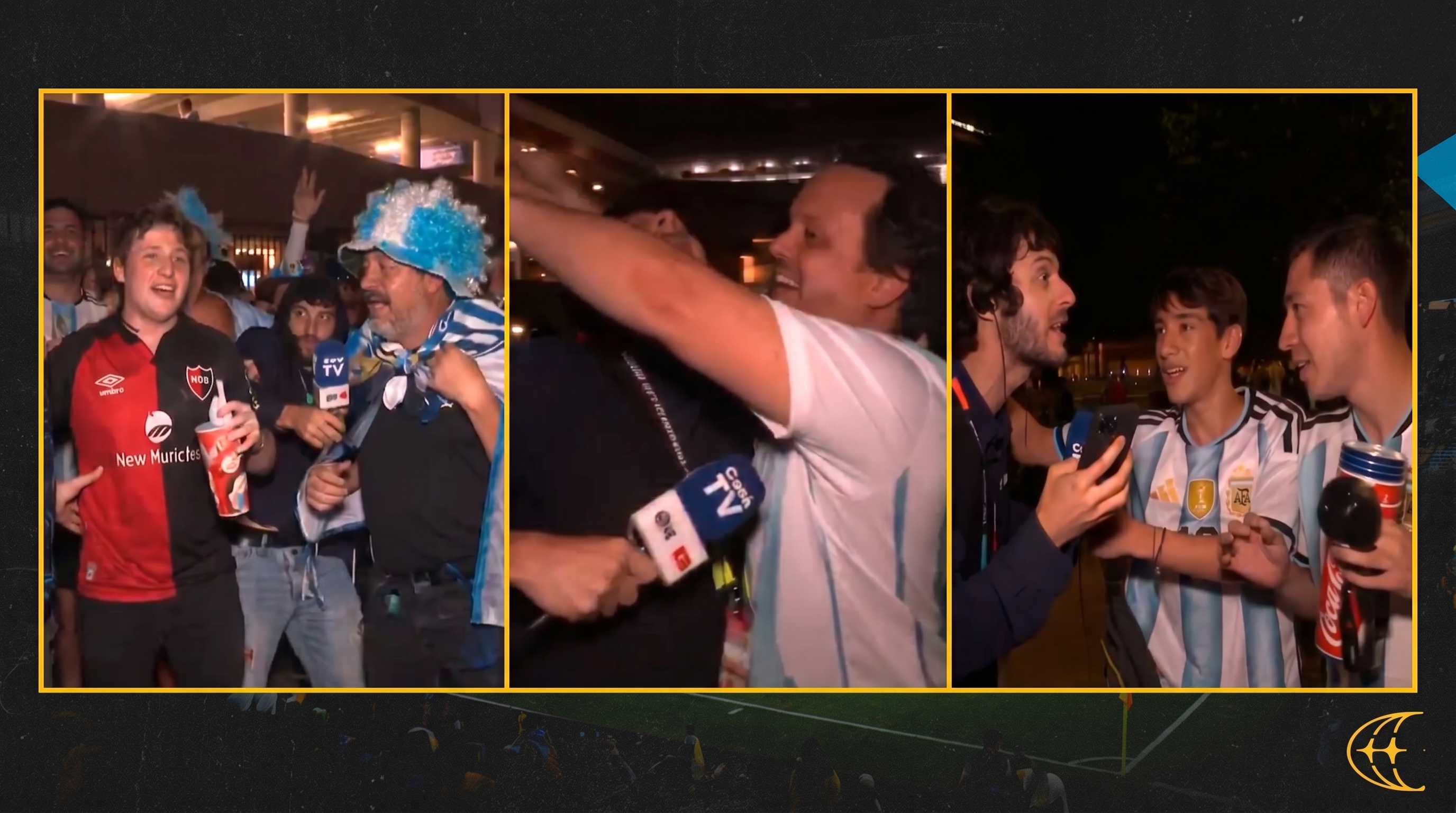 Besos, insultos, el falso Messi y un final inesperado: el video del periodista brasile&ntilde;o que se meti&oacute; en el coraz&oacute;n de la fiesta argentina