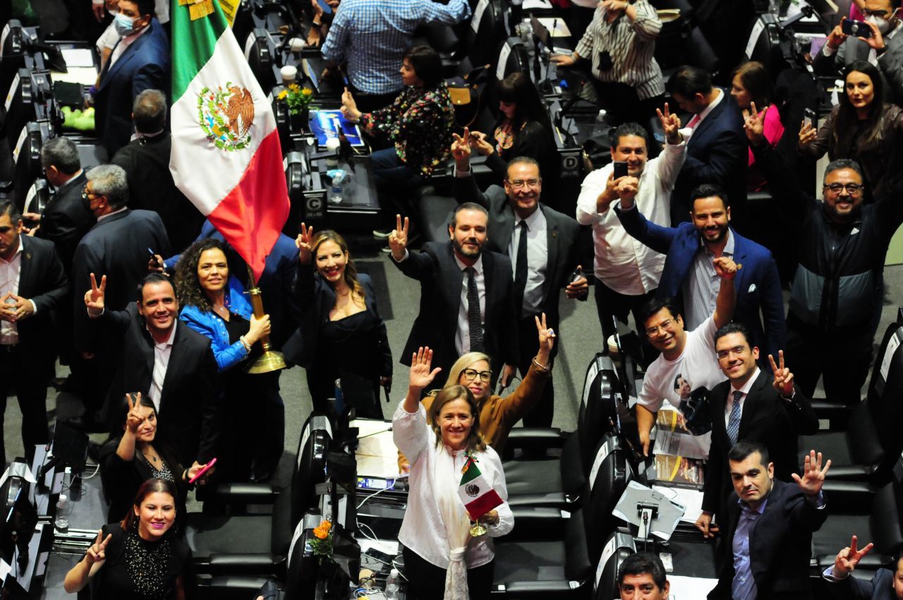 Los dirigentes de Va por México celebraron que la Reforma Eléctrica no pasó (Foto: Daniel Augusto/Cuartoscuro.com)