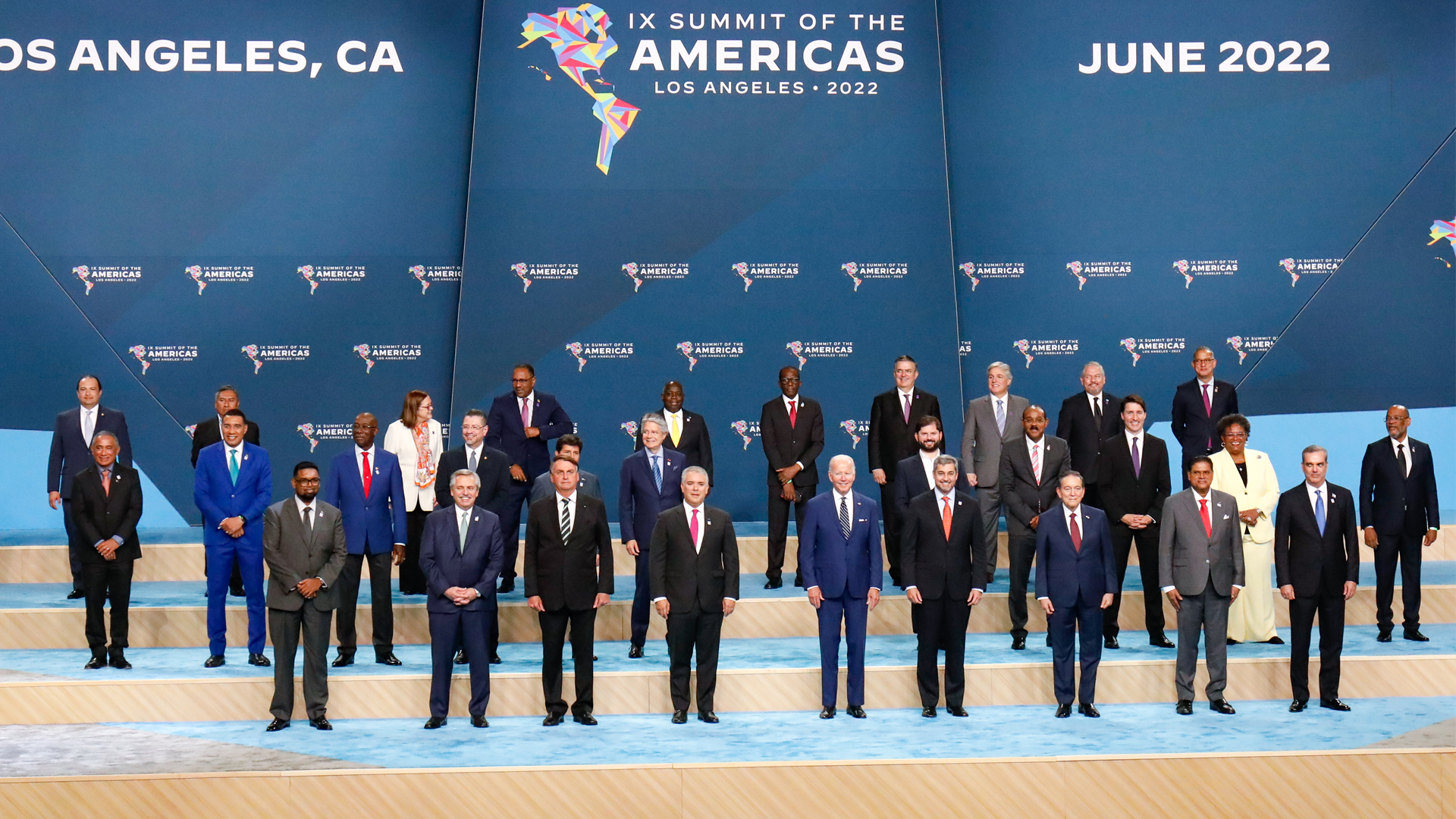 Los mandatarios de la región en la Cumbre de las Américas celebrada el año pasado en Los Ángeles (Prensa Cumbre de las Américas)
