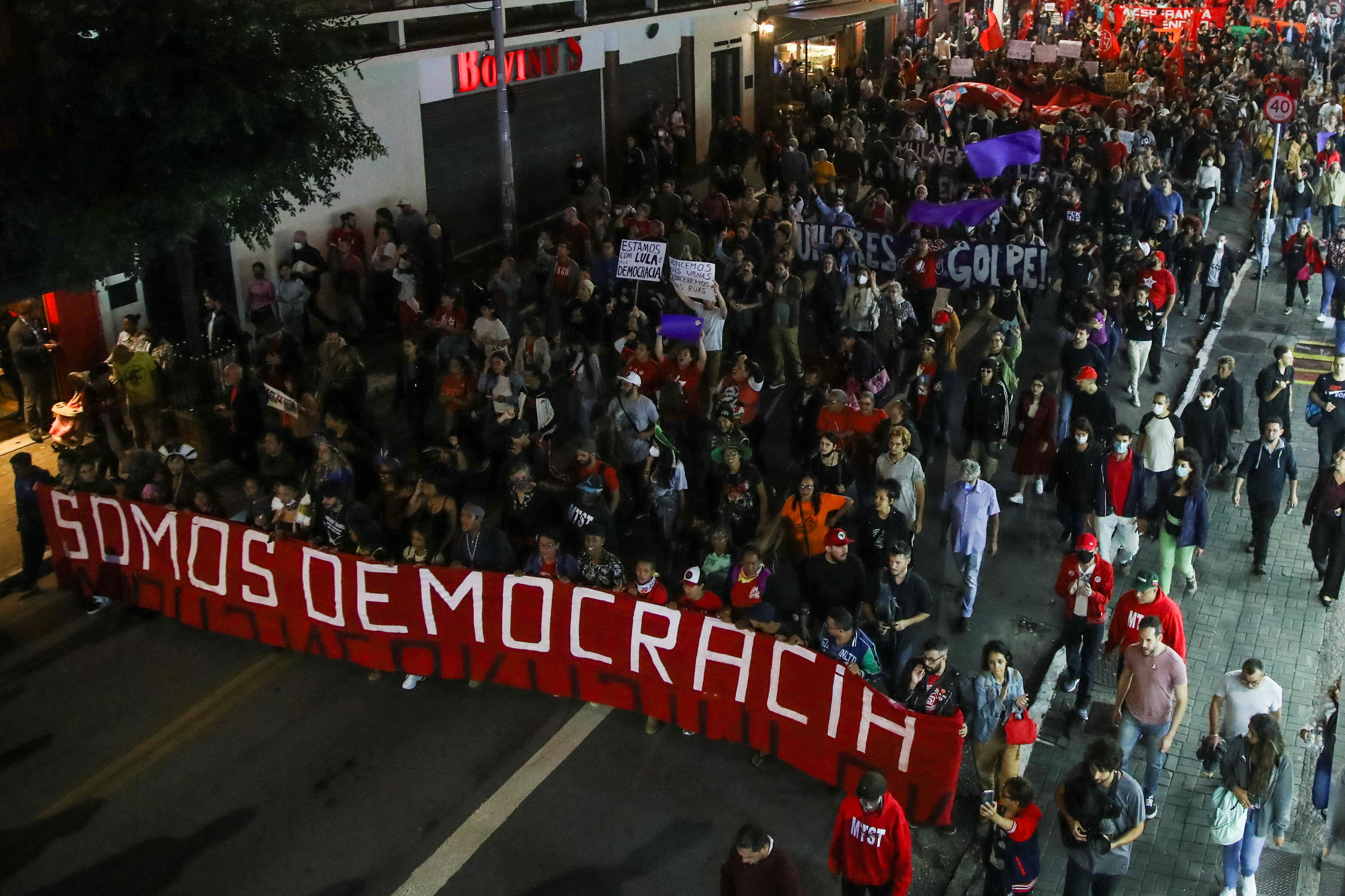 La manifestación tuvo lugar en la icónica calle paulista. (REUTERS/Carla Carniel)