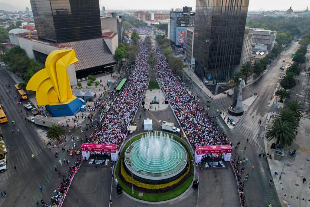 El medio maratón de Ciudad de México, en 2021 (Foto: Twitter @Claudiashein)