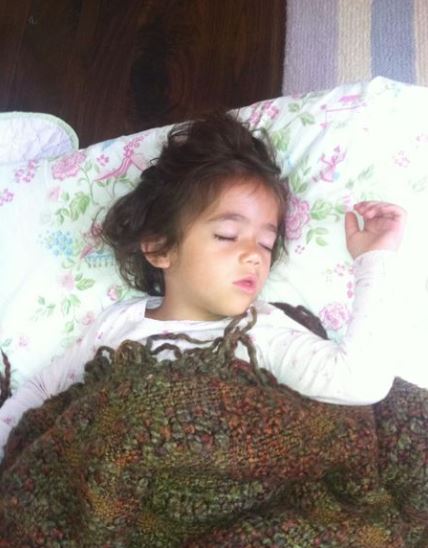 Valentina Paloma as a child.  (Instagram capture: @salmahayek)