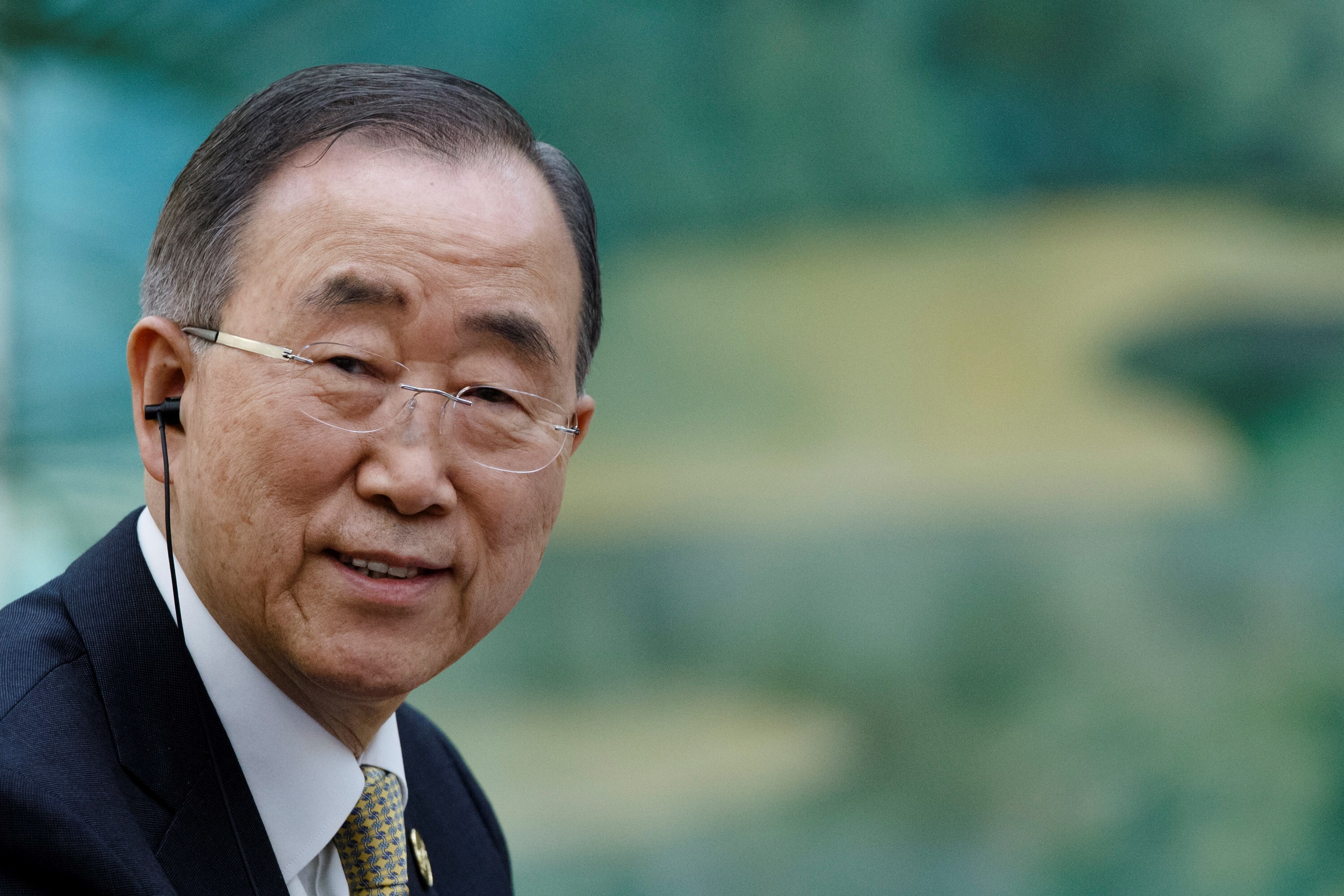 El presidente de la GGGI y exsecretario general de la ONU, Ban Ki-moon, en una fotografía de archivo. EFE/Thomas Peter/Pool
