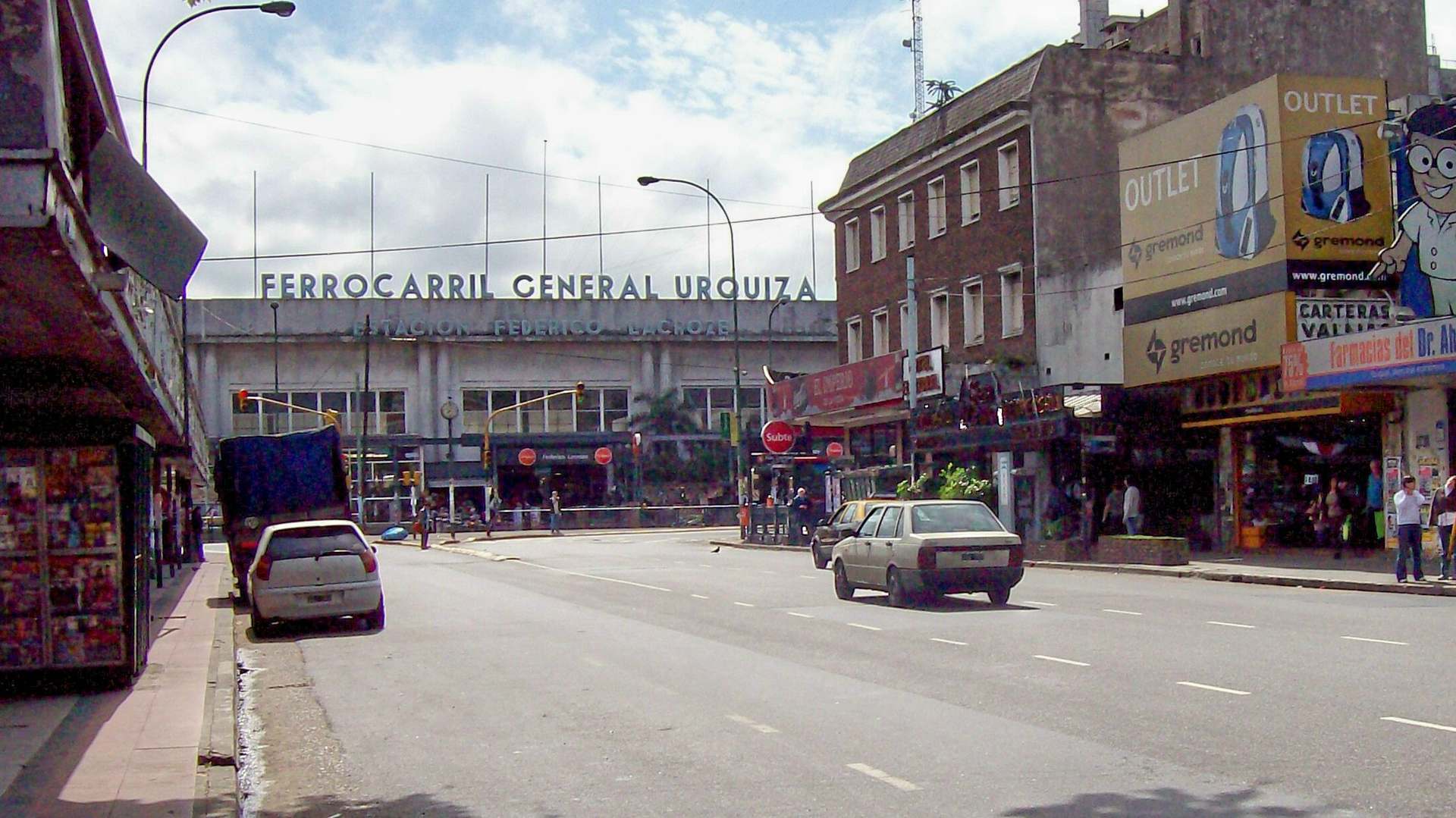 La estación servía de terminal del ex Ferrocarril General Urquiza