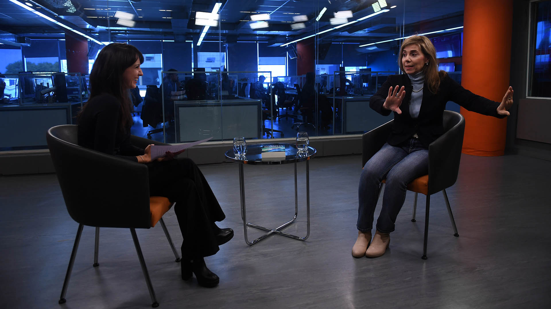 Florencia Bonelli en la entrevista exclusiva en Infobae (Foto: Maximiliano Luna)