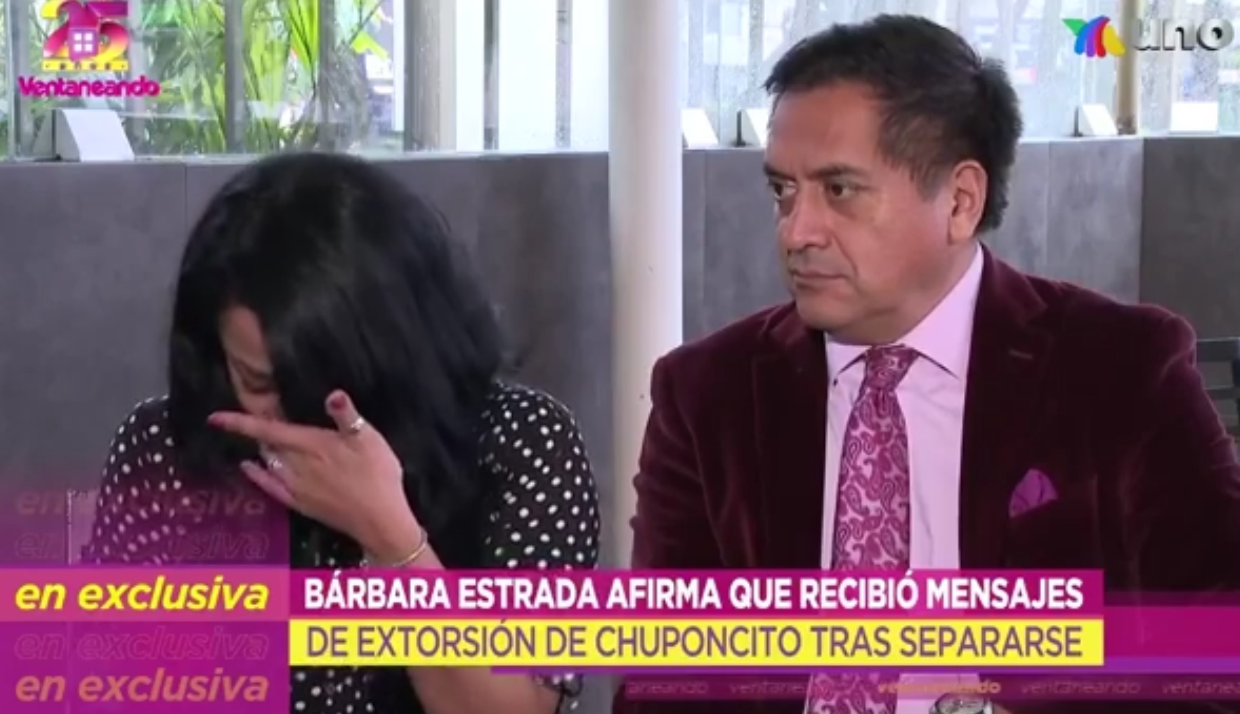 Bárbara Estrada aseguró que Chuponcito la extorsionó con sus fotografías íntimas (Foto: Captura de pantalla/Twitter @ventanenadouno)