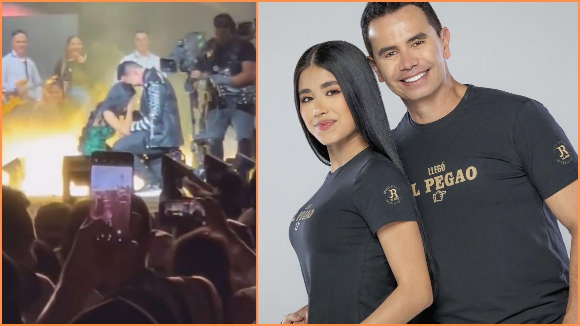 Jhonny Rivera y Jenny López se casan, así fue la emotiva pedida de mano  ante 11 mil personas como testigo: “Obvio sí” - Infobae
