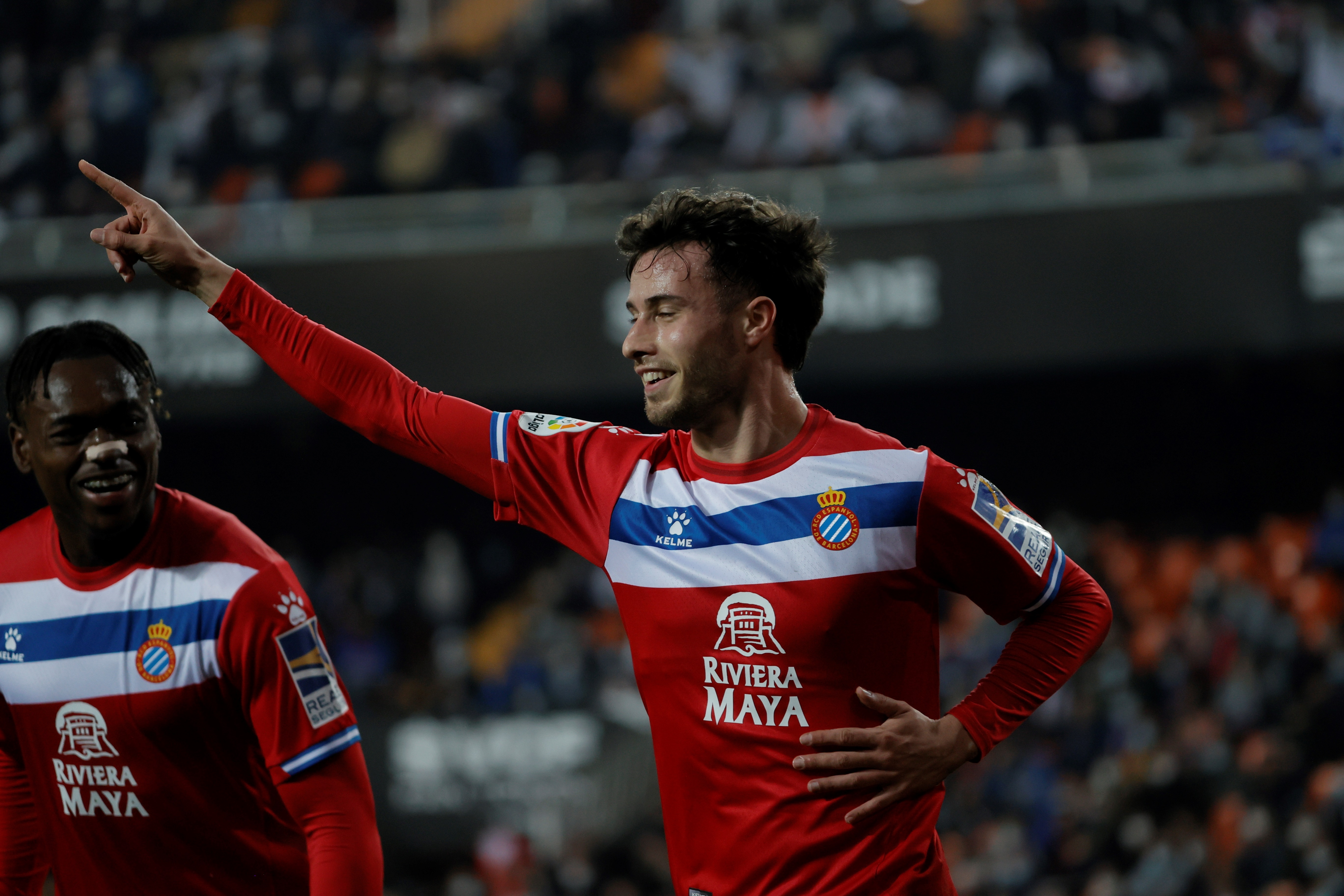 Javi Puado, el autor del último gol de 2021 (EFE/ Juan Carlos Cárdenas)