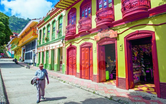 En la imagen, una de las calles del municipio de Jérico, ubicado en el departamento de Antioquia. Foto: diario El Colombiano