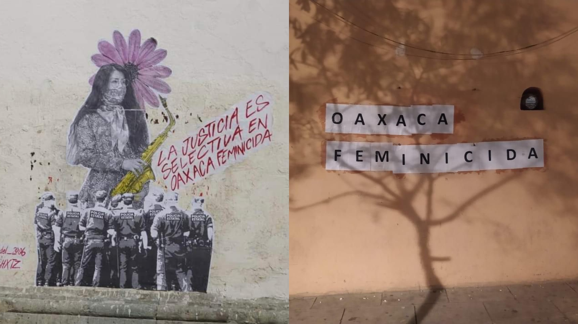 Protestas contra los feminicidios llenaron la ciudad de Oaxaca durante la Guelaguetza