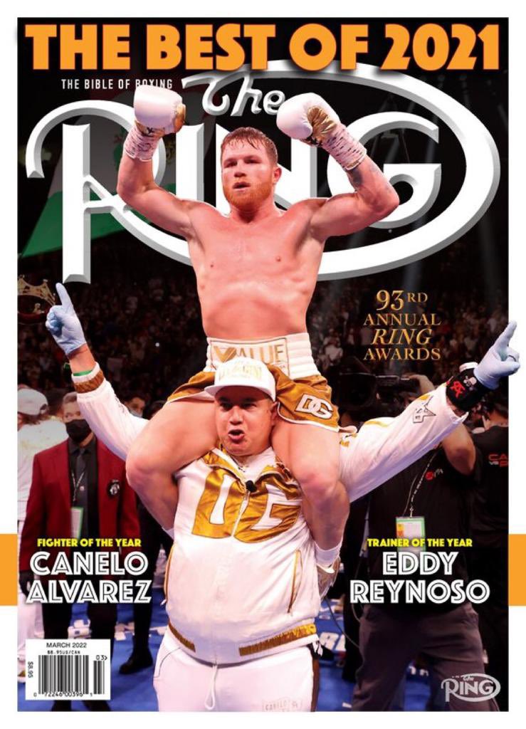 La revista The Ring, la más relevante en el boxeo profesional, catalogó a Saúl y Eddy como lo mejor del año (Foto: Twitter/@RodVargasMX)