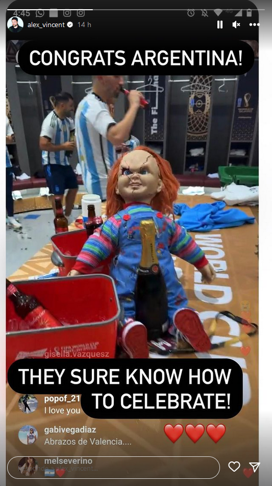 El actor que interpretó a Andy en las películas de Chucky celebró la presencia del muñeco en los festejos
