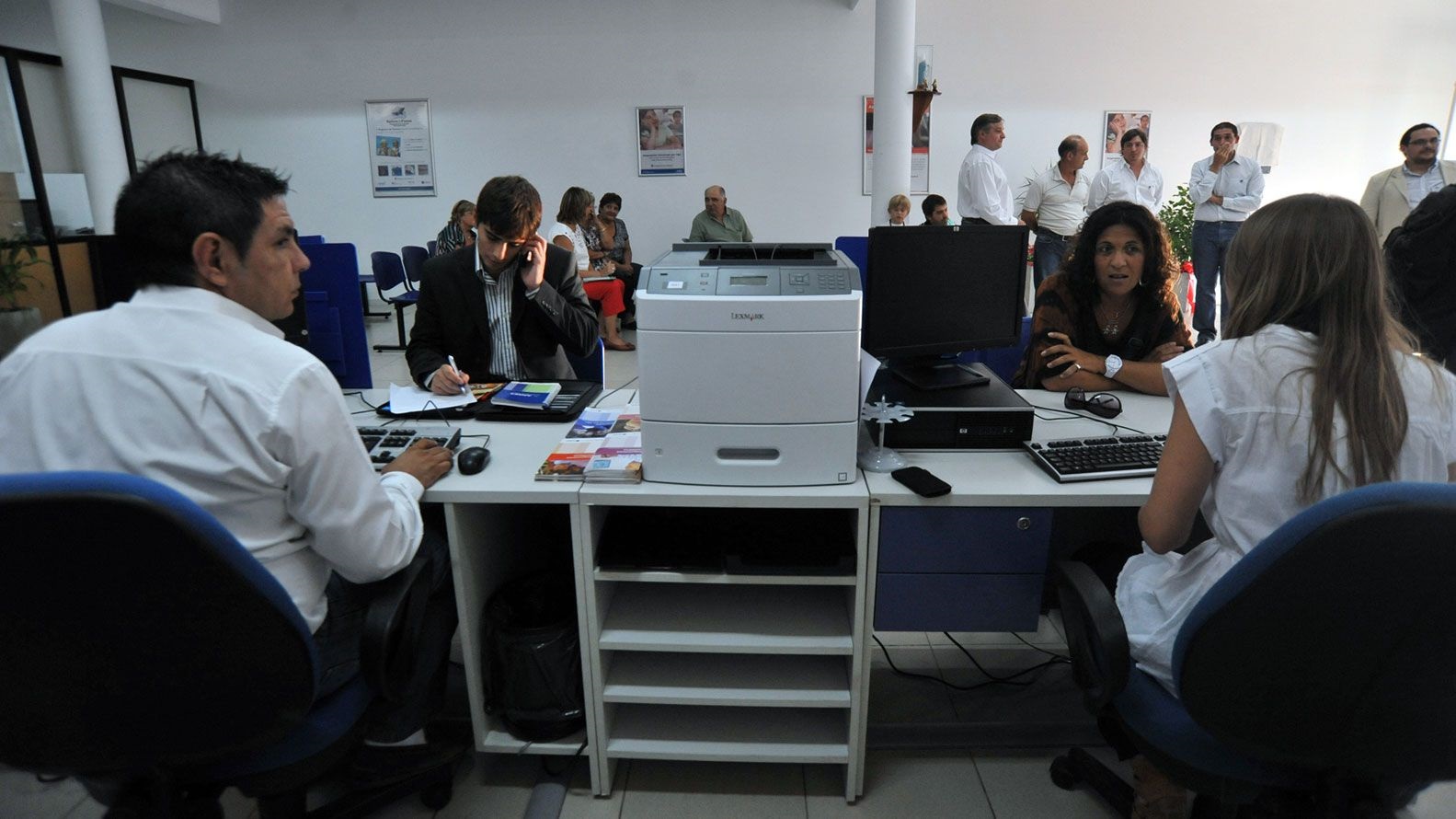 Una oficina pública de atención, en época de pre-pandemia