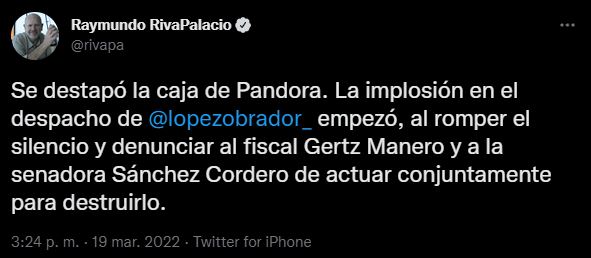 Caso Julio Scherer: Víctor Trujillo publicó irónico mensaje por  “extorsiones” de Sánchez Cordero y Gertz Manero - Infobae