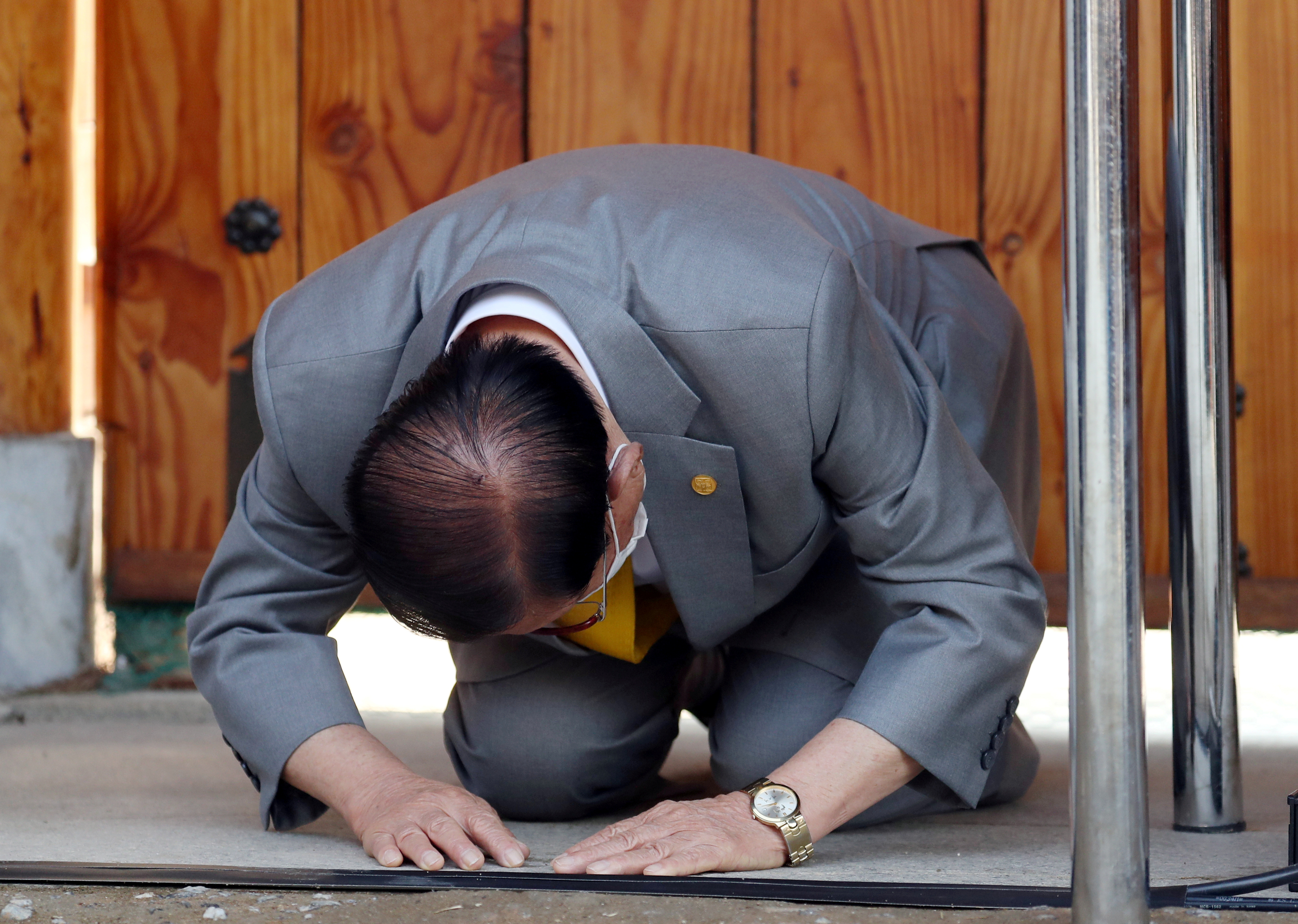 En marzo, el líder de un grupo religioso coreano pidió perdón por la propagación del coronavirus en los actos de su iglesia (Reuters)