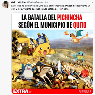 En redes sociales hubo duras críticas al Municipio de Quito por mural con Pikachu. El Instituto Municipal de Patrimonio resaltó que el cabildo no pagó por la obra y que no está relacionada con la Batalla del Pichincha.