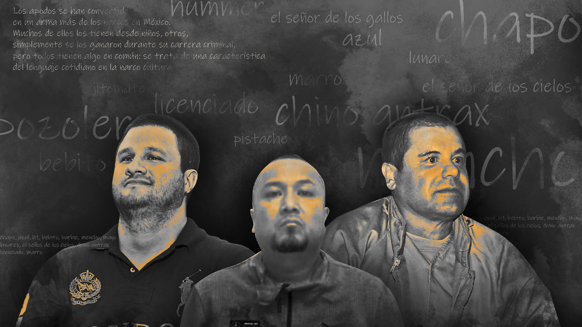 El origen de los apodos de los narcos (Ilustración: Jovani Silva/Infobae México)