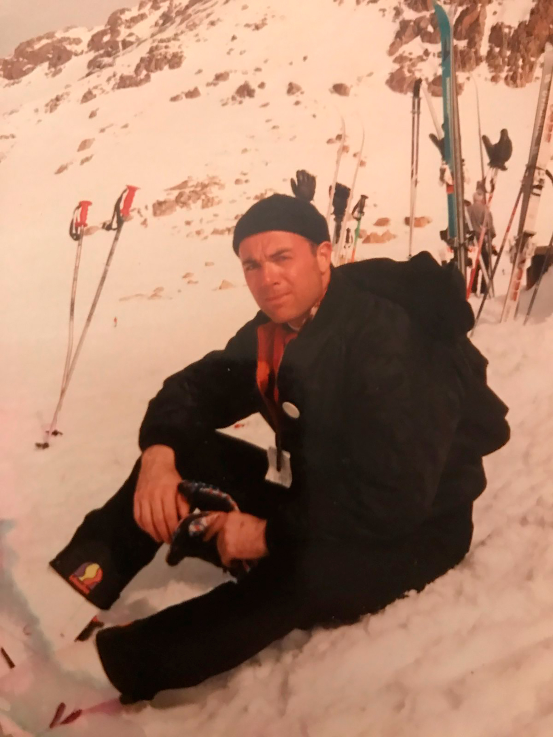 Germán Martitegui, aficionado al ski desde su adolescencia