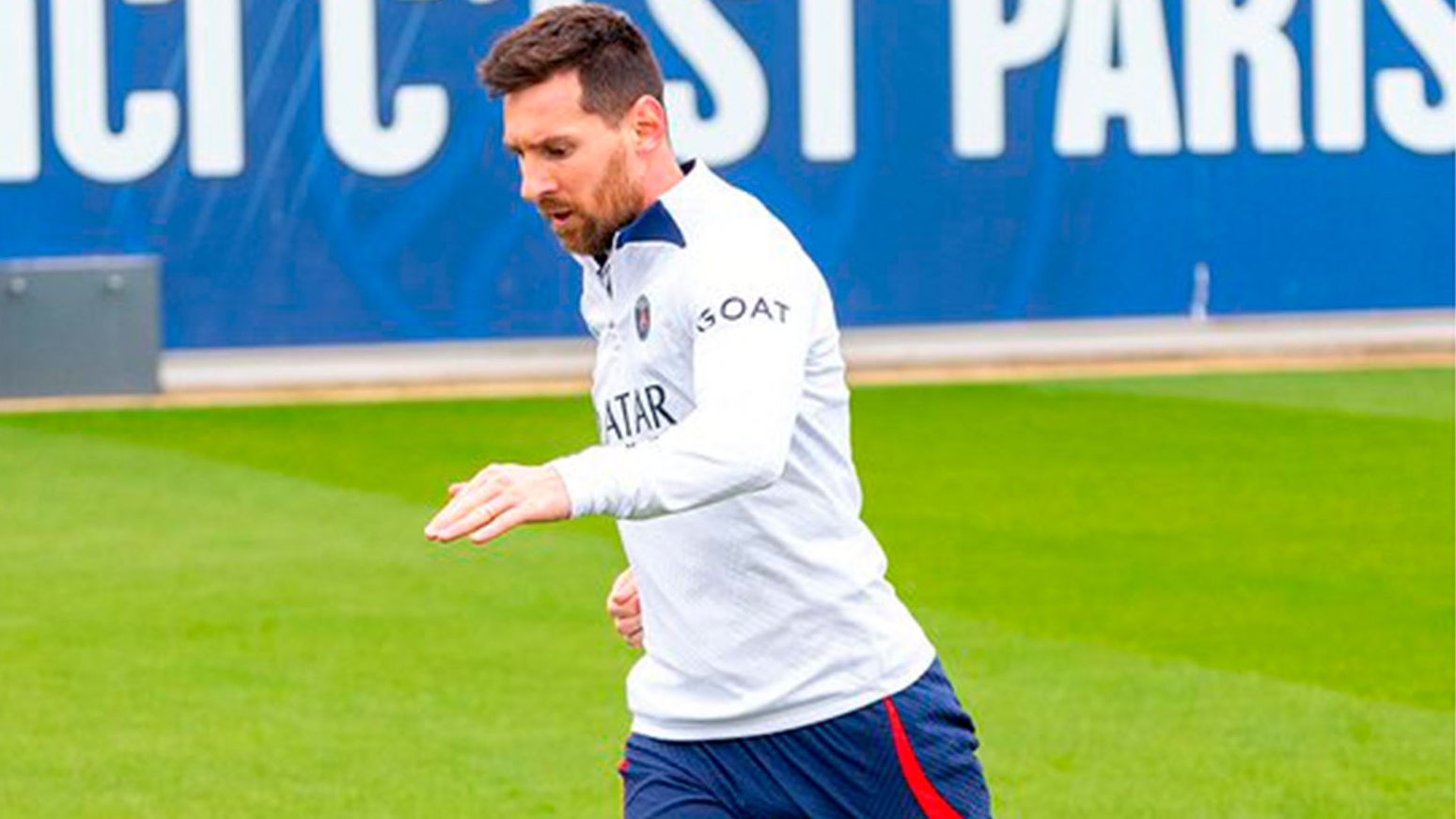 Messi went back to training with PSG 