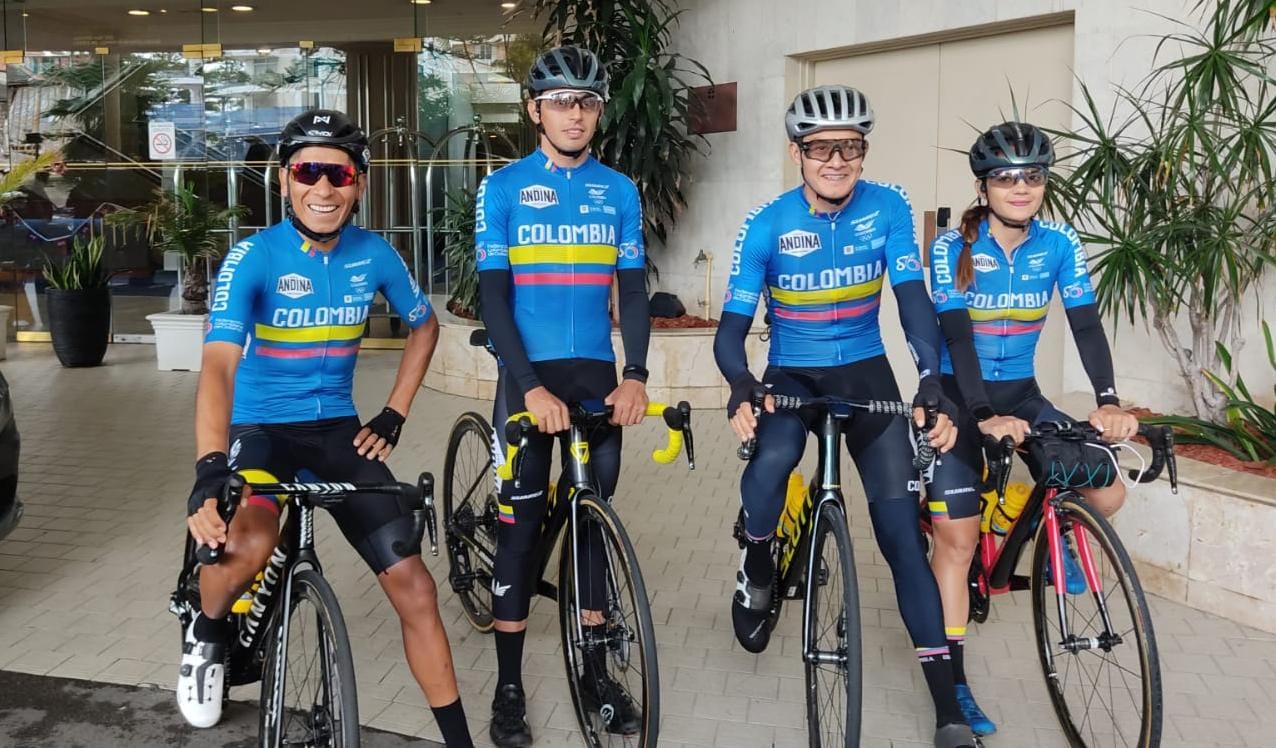 Nairo Quintana realizó sus primeros trabajos de entrenamiento con la selección Colombia de cara al Mundial de Ciclismo Australia 2022. Imagen: Federación Colombiana de Ciclismo.