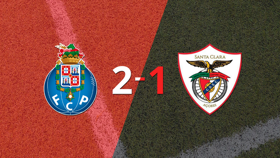 Con la mínima diferencia, Porto venció a Santa Clara por 2 a 1