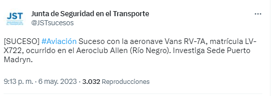 La Junta de Seguridad en el Transporte intervino en el accidente ocurrido en Río Negro