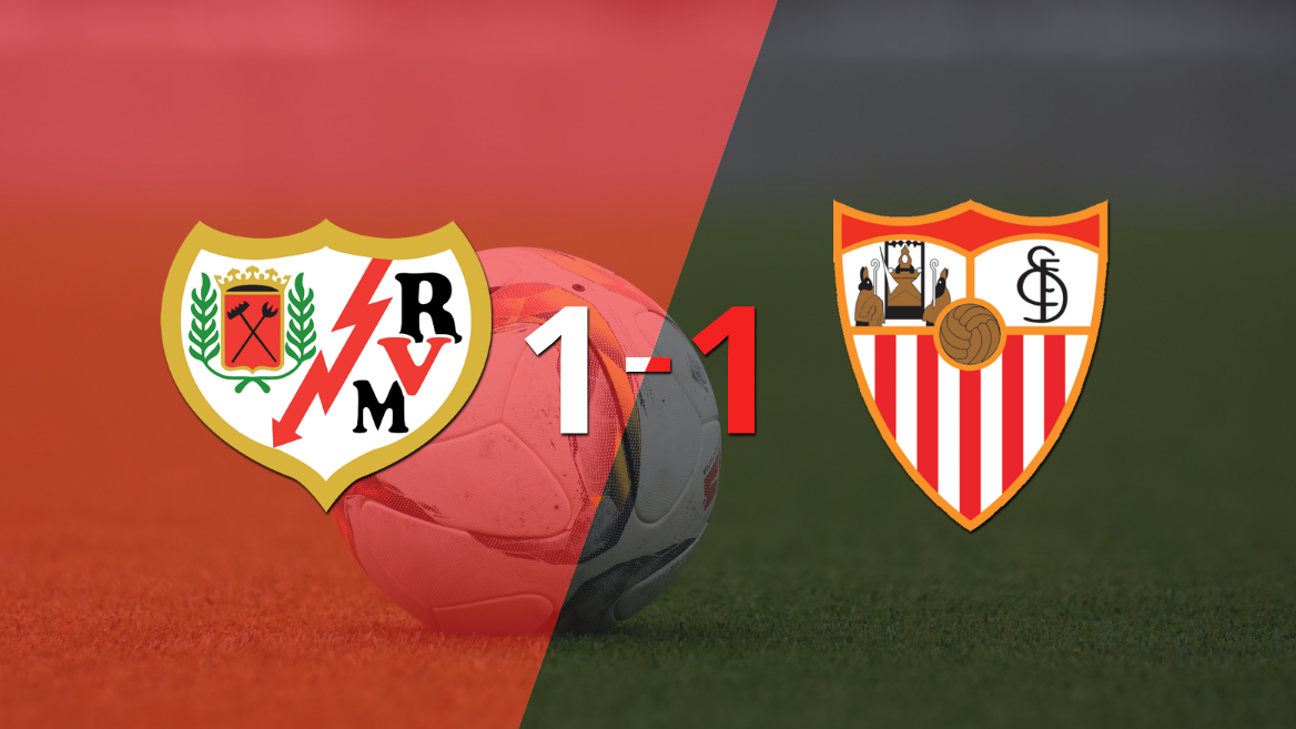 Rayo Vallecano y Sevilla se repartieron los puntos en un 1 a 1