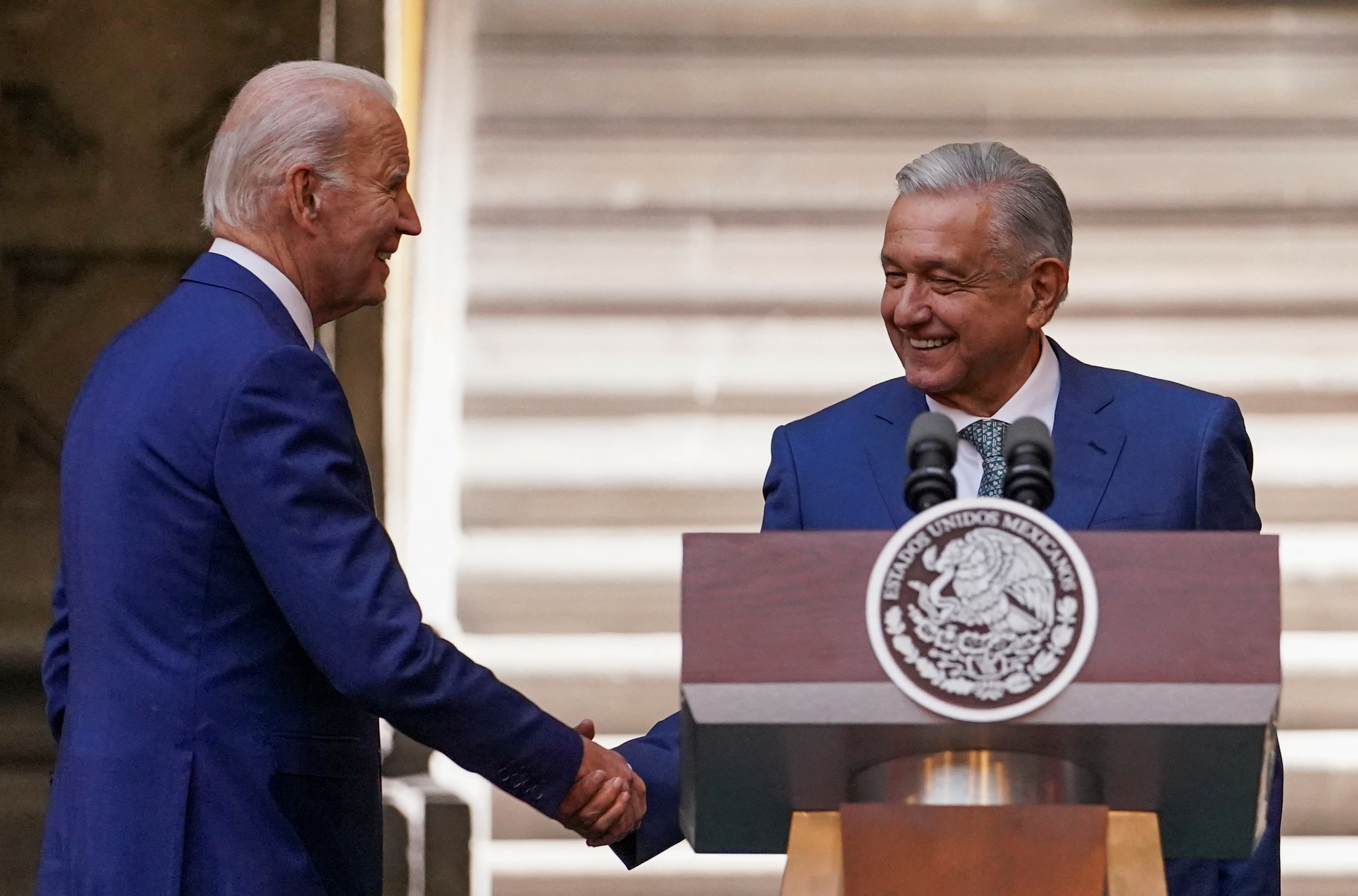 Joe Biden y Andrés Manuel López Obrador (Reuters)