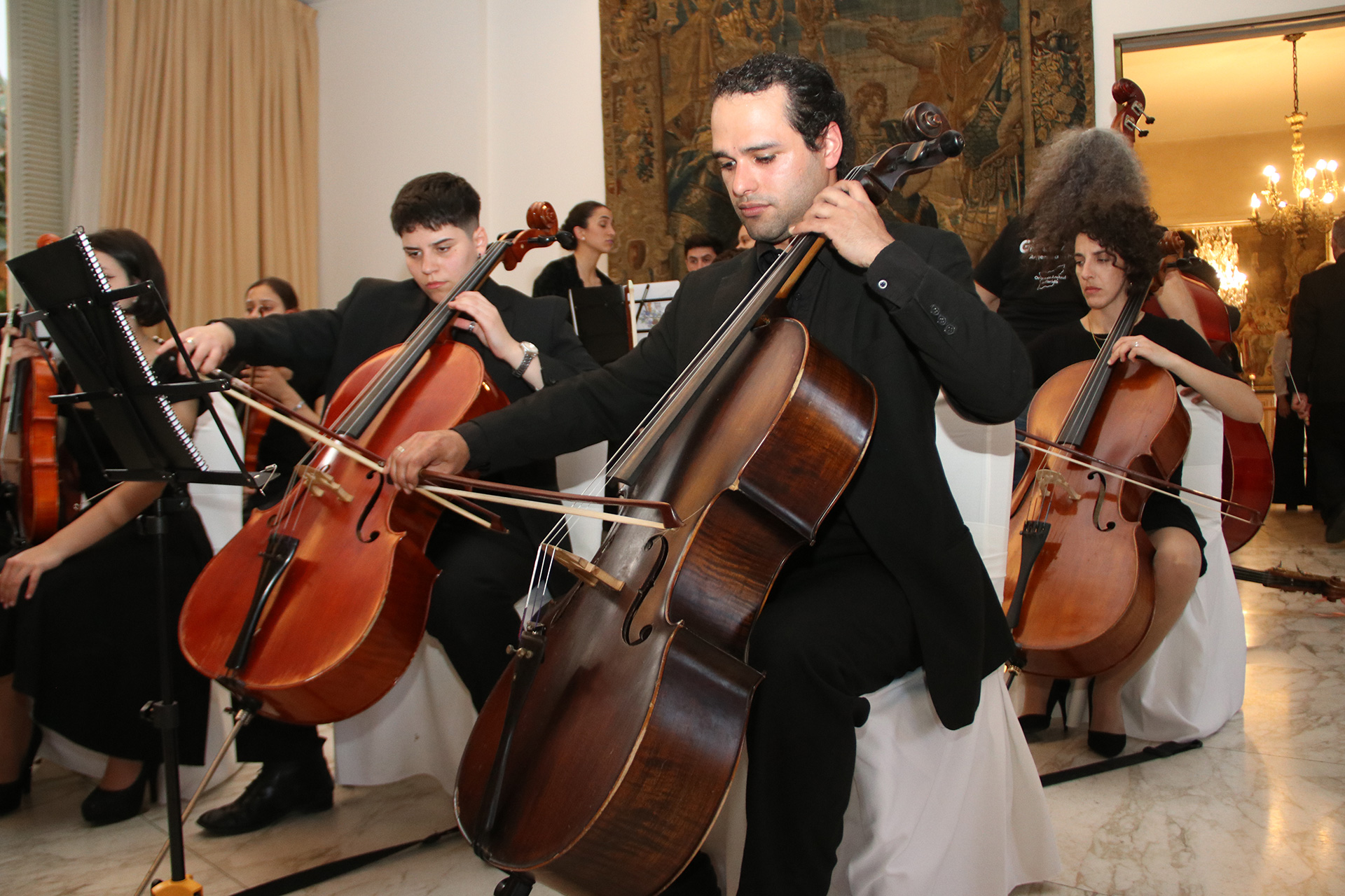 La Sinfónica Juvenil de Florida se presentó en la Residencia del embajador de Uruguay /// Fotos: Gentileza Embajada de Uruguay en Argentina 