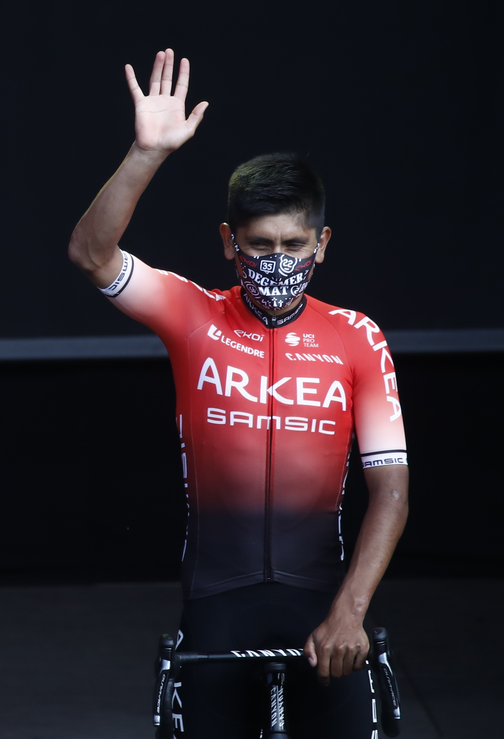 Cycling - Tour de France Team Presentations - Brest, France - June 24, 2021 Team Arkea–Samsic rider Nairo Quintana of Colombia during the presentation REUTERS/Stephane Mahe