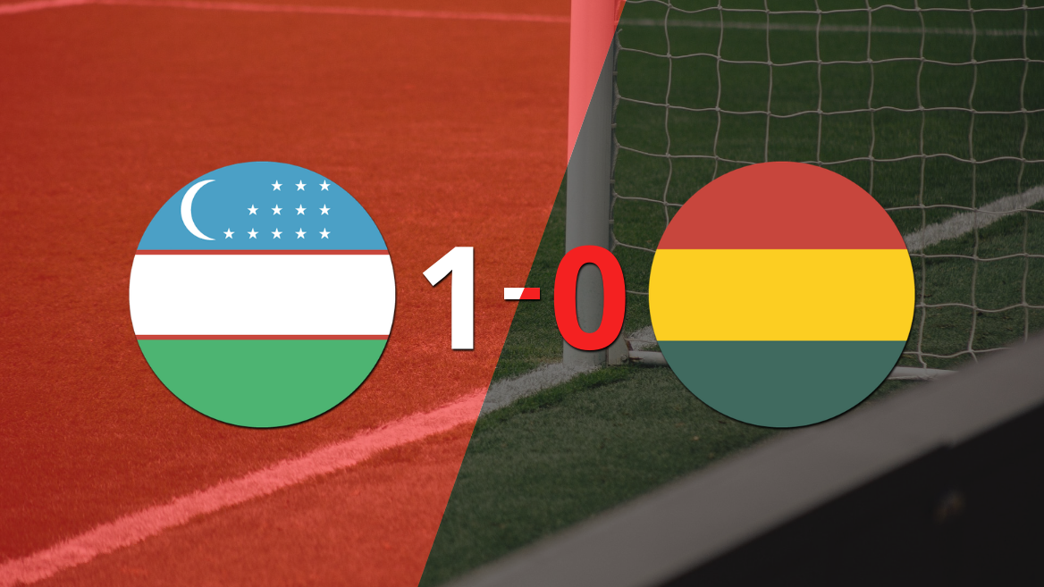 Uzbekistán derrotó en casa 1-0 a Bolivia