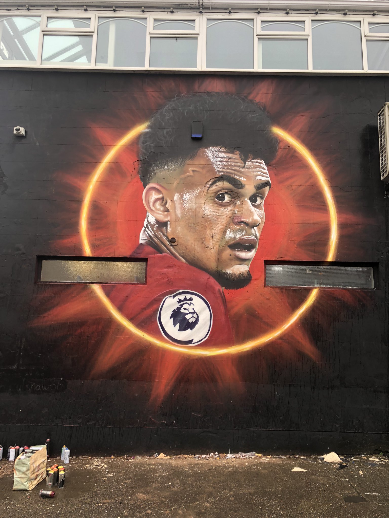 This is the mural of the Colombian in Liverpool.  @JohnCulshaw8