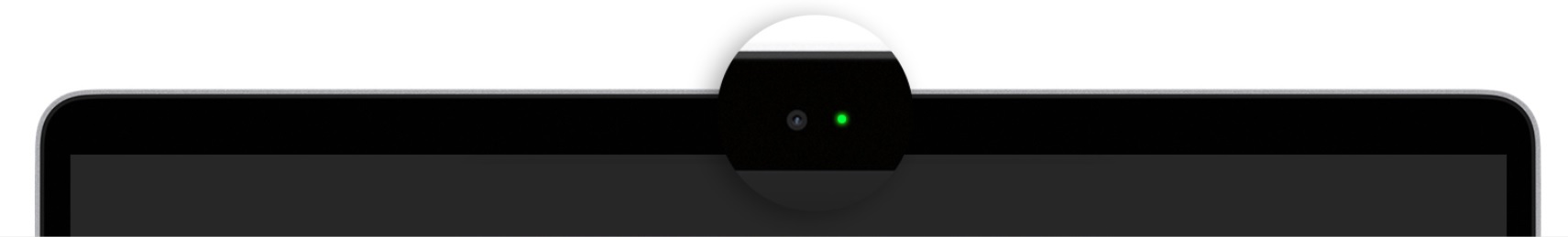 El indicador luminoso se pone de color verde cuando la cámara está activa.