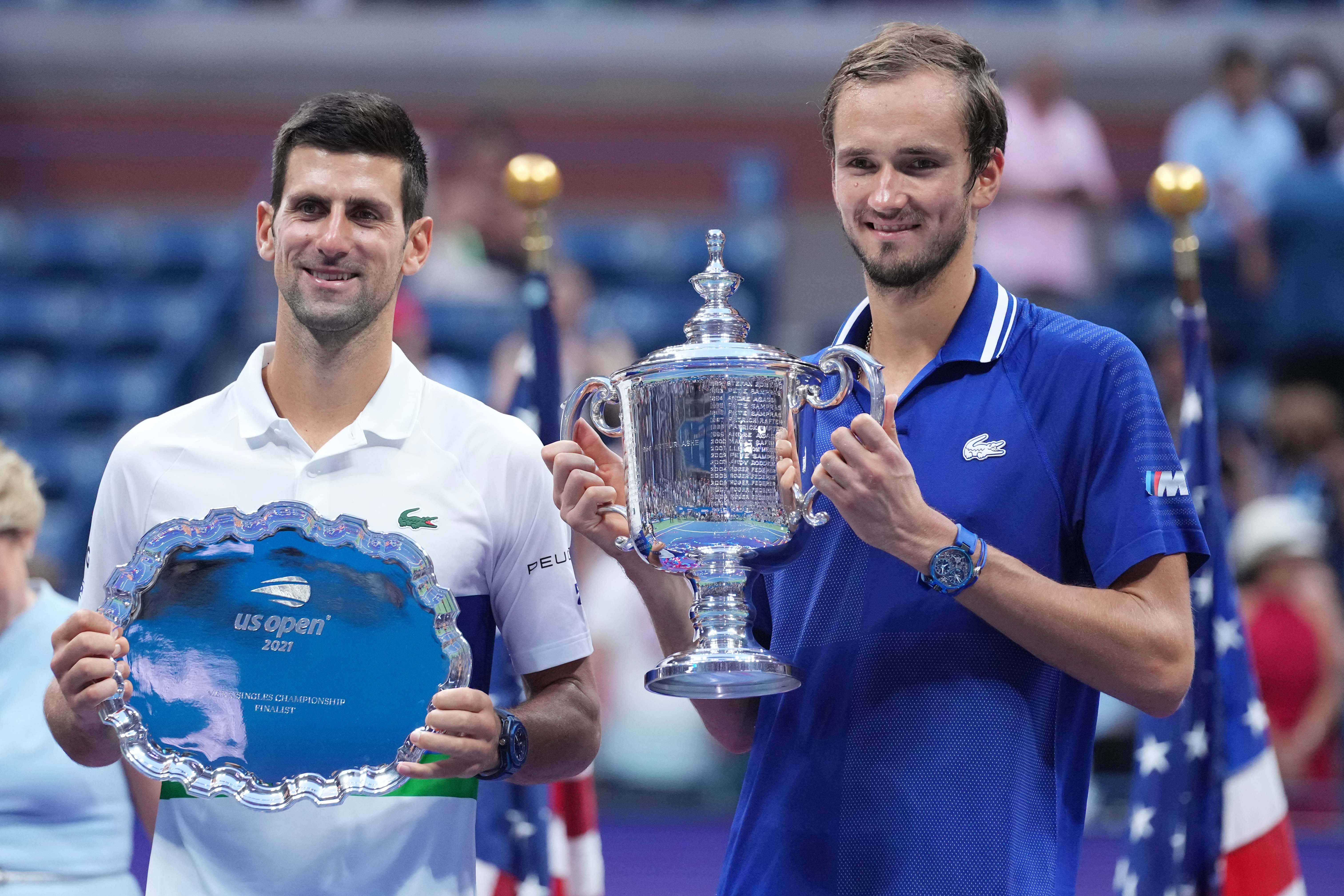 Medvedev se impuso en la final de la edición pasada del US Open ante Novak Djokovic (USA Today Sports)