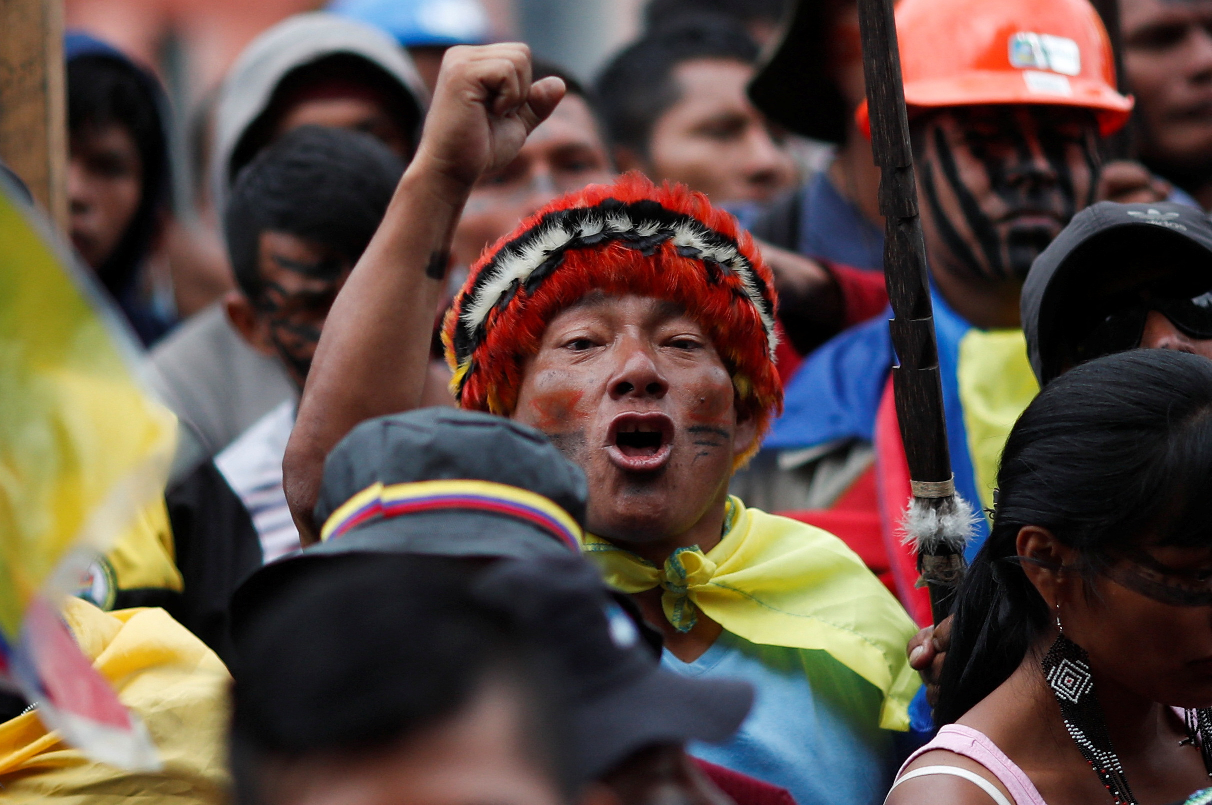 Unos 14.000 indignados protestan en Ecuador con un abanico de reclamos (REUTERS/Adriano Machado)