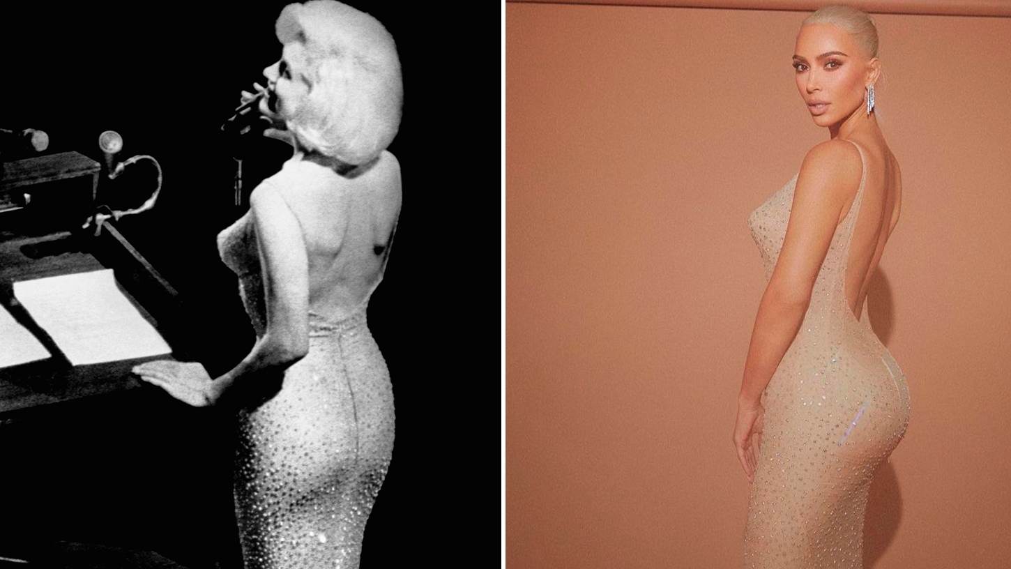 Kim Kardashian utilizó el pasado 2 de mayo el mismo vestido que lució Marylin Monroe en 1962