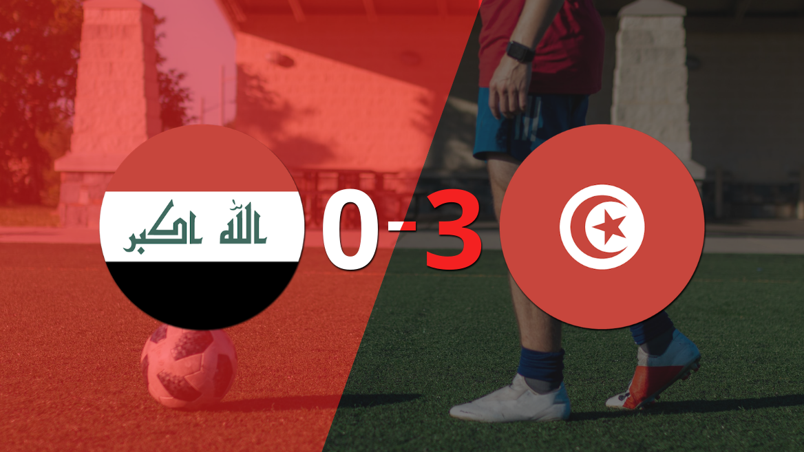 Contundente 3-0 de Túnez en su visita a Irak
