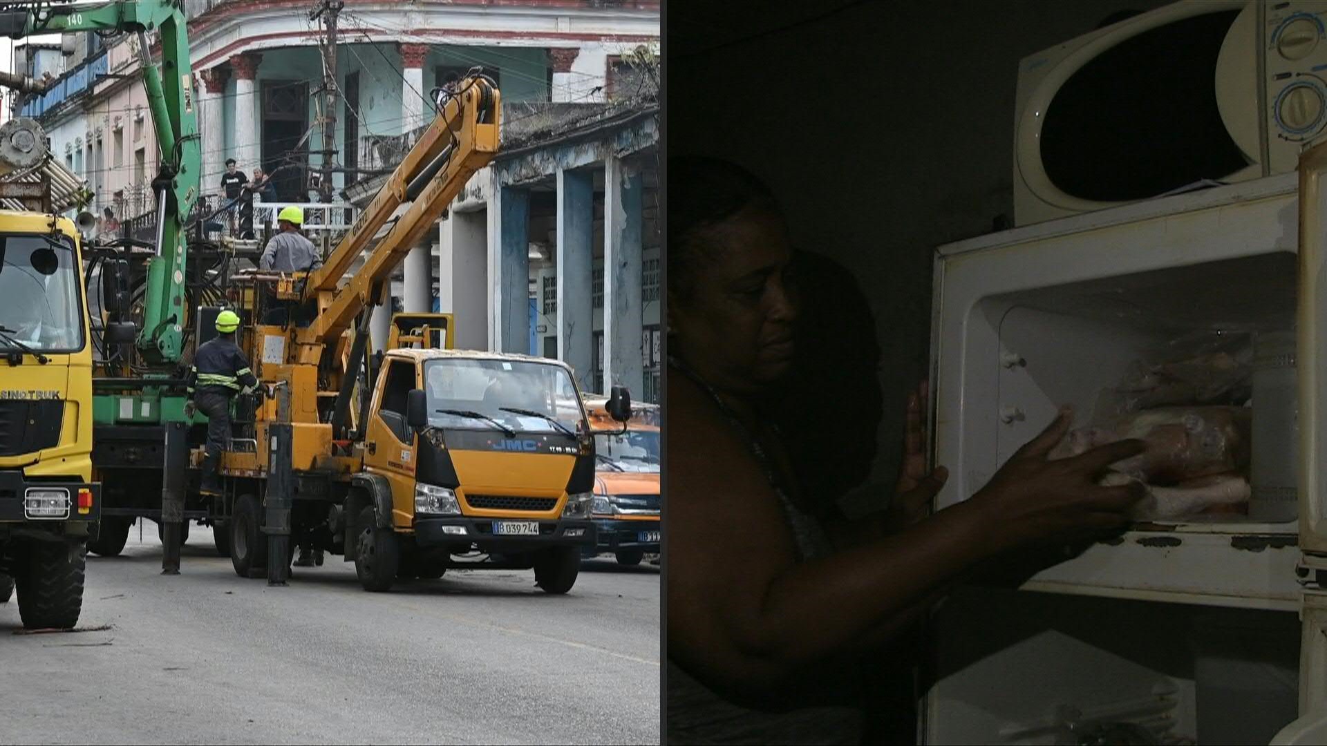 The Cuban people continue to suffer from the lack of electricity (AFP)
