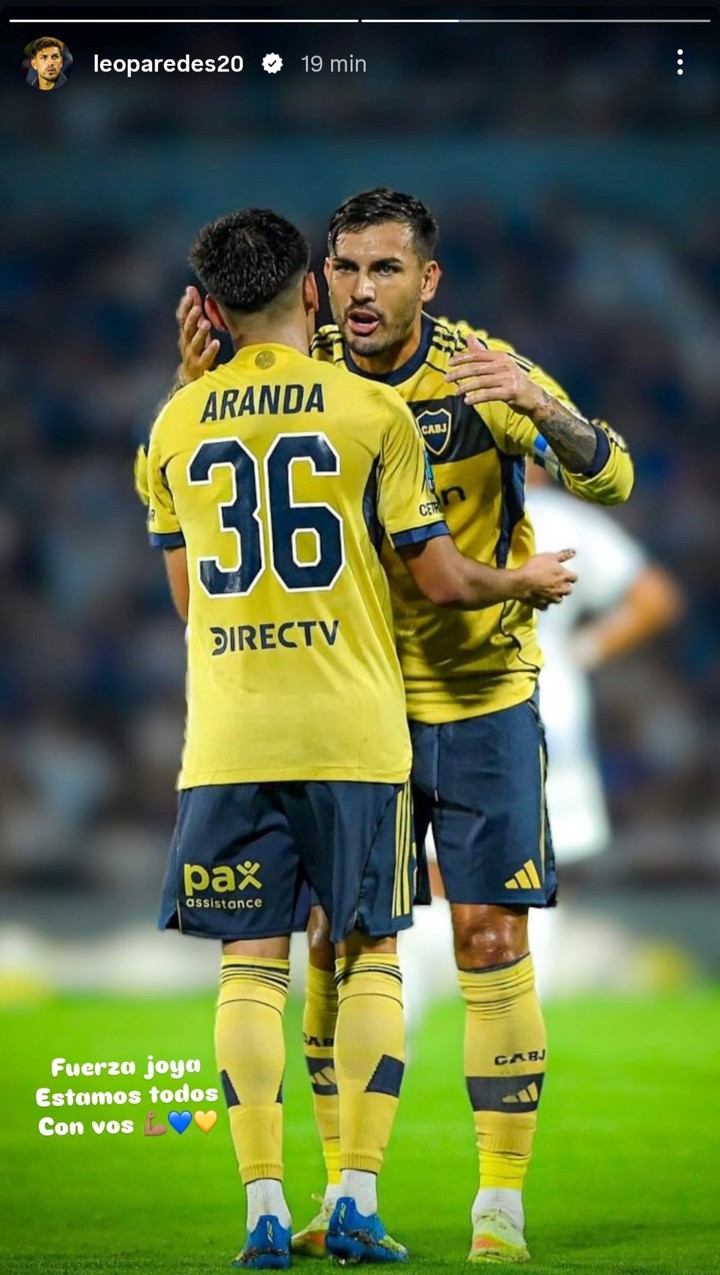 El gesto de Paredes con Aranda tras su dura lesi&oacute;n y la apuesta de Boca para cubrir la sensible baja del "10"