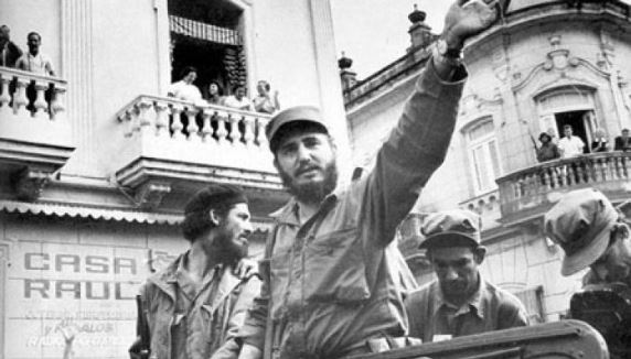 Fulgencio Batista, Fidel Castro, Carlos Argentino y Ernesto Guevara